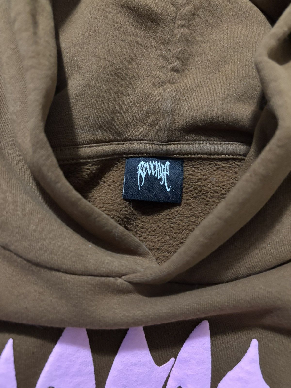 Revenge BROWN/PINK ARCH LOGO HOODIE REVENGE Size US L / EU 52-54 / 3 - 5 Thumbnail