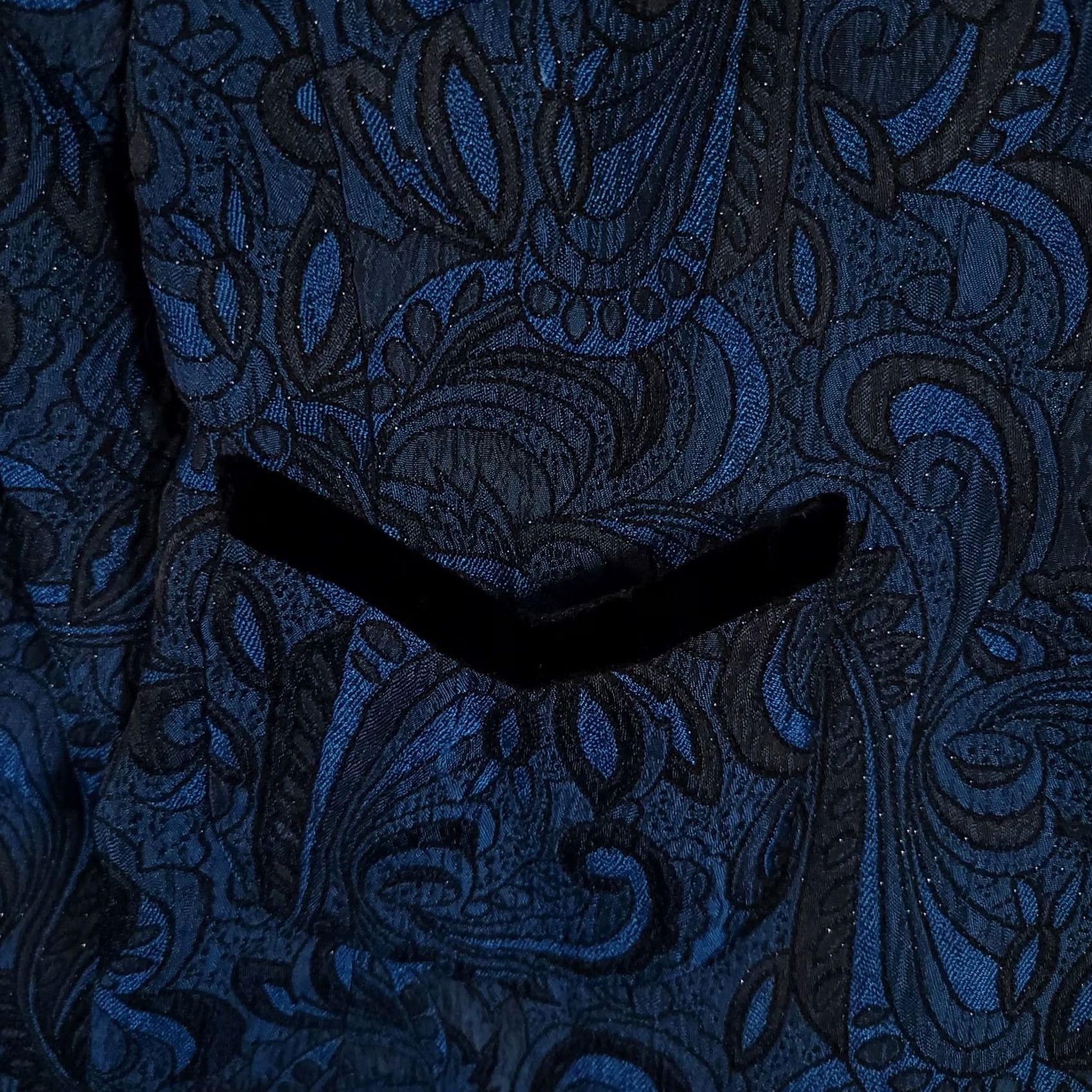 Vintage VINTAGE Studio I Blazer Womens 16P Paisley Brocade Button Up Velvet Trim Jacket Size XXL / US 16-18 / IT 52-54 - 6 Thumbnail