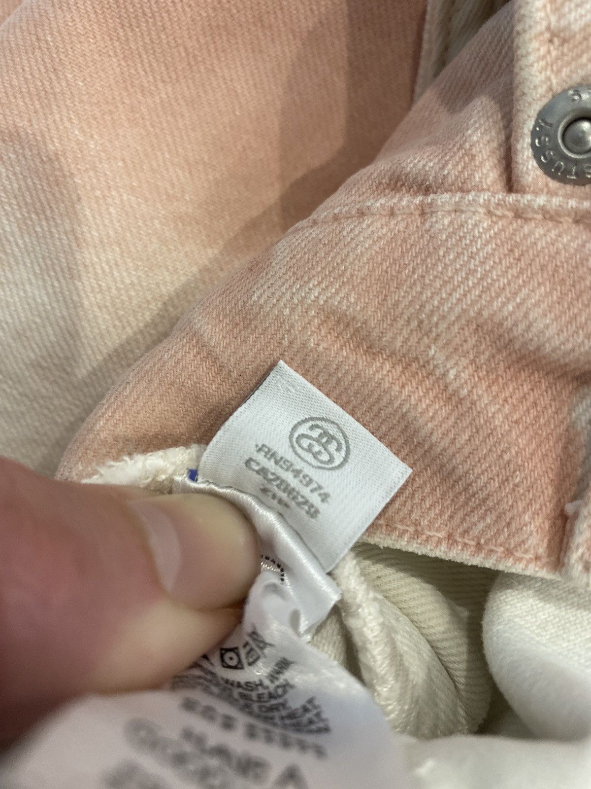 Stussy Stussy big ol shorts spray dye faded pink Size US 34 / EU 50 - 11 Thumbnail