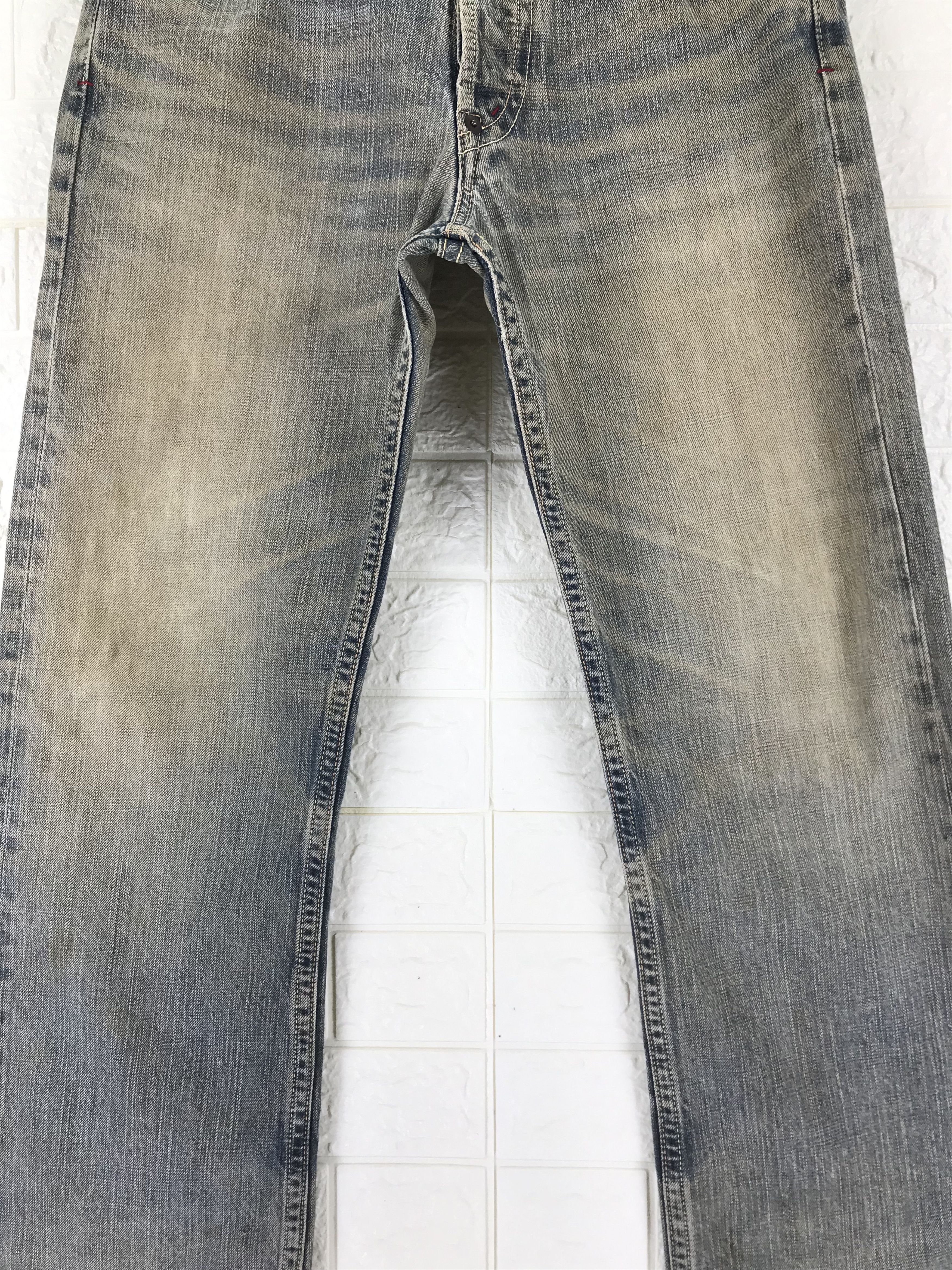 Mizra Jeans Kyoto Vintage Japanese Mizra Mud Washed Sashiko Distressed Jeans Size US 32 / EU 48 - 7 Thumbnail