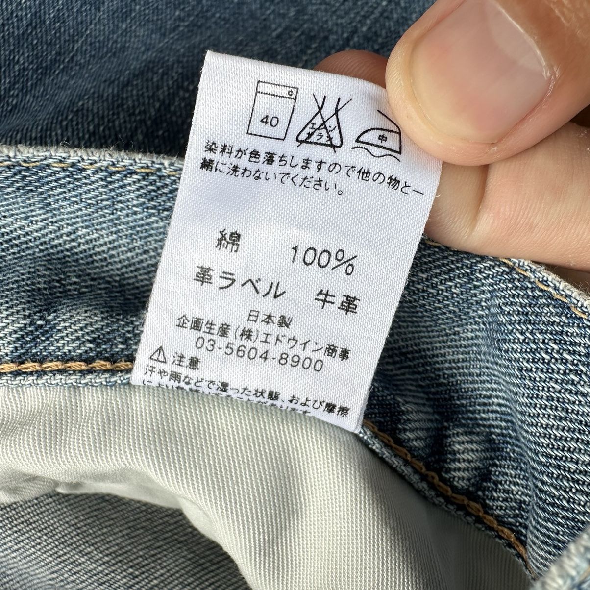 Japanese Brand Vintage Edwin Faded Denim Jean Pant W36 Size US 36 / EU 52 - 9 Thumbnail
