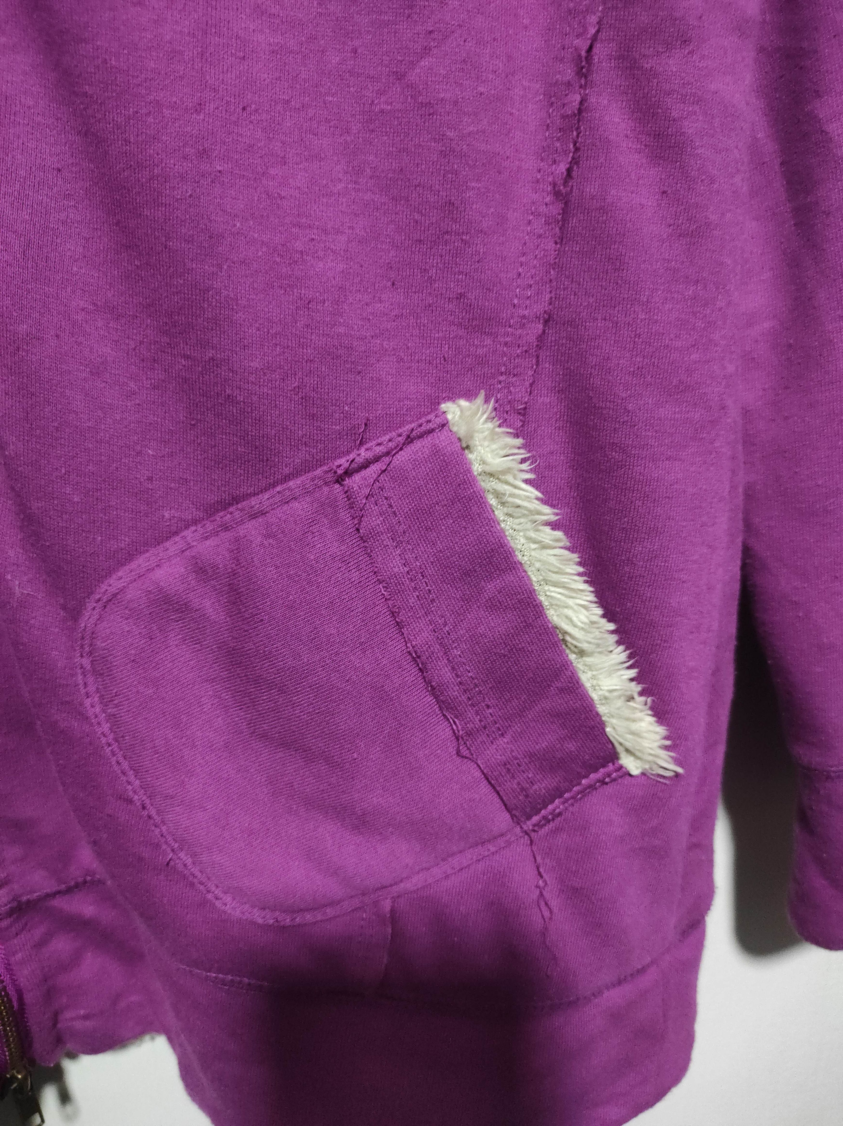 Japanese Brand Purple Sherpa Double Zipper Fur Hoodie lgb style Size M / US 6-8 / IT 42-44 - 10 Thumbnail