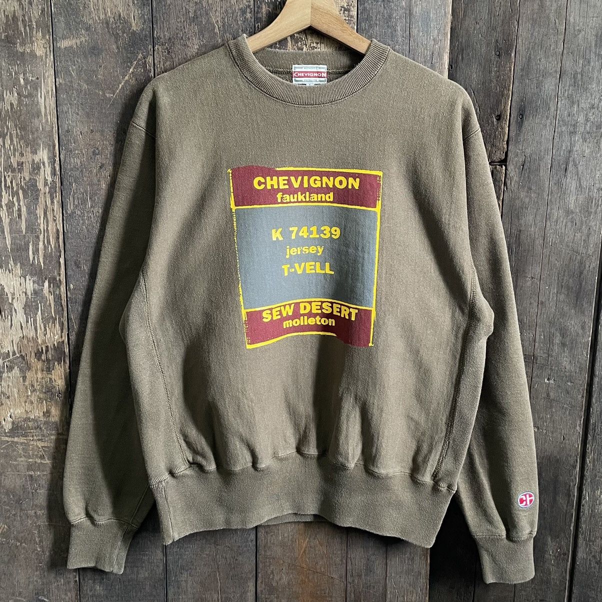 Chevignon Vintage Chevignon Crewneck Sweatshirt Size US L / EU 52-54 / 3 - 1 Thumbnail