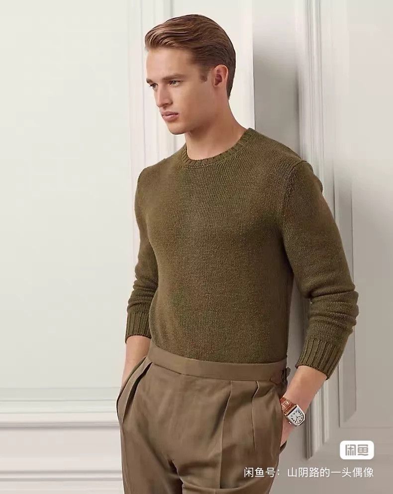 Ralph Lauren RL Purple Label RRL Linen Silk Sweater XL New Size US XL / EU 56 / 4 - 4 Thumbnail