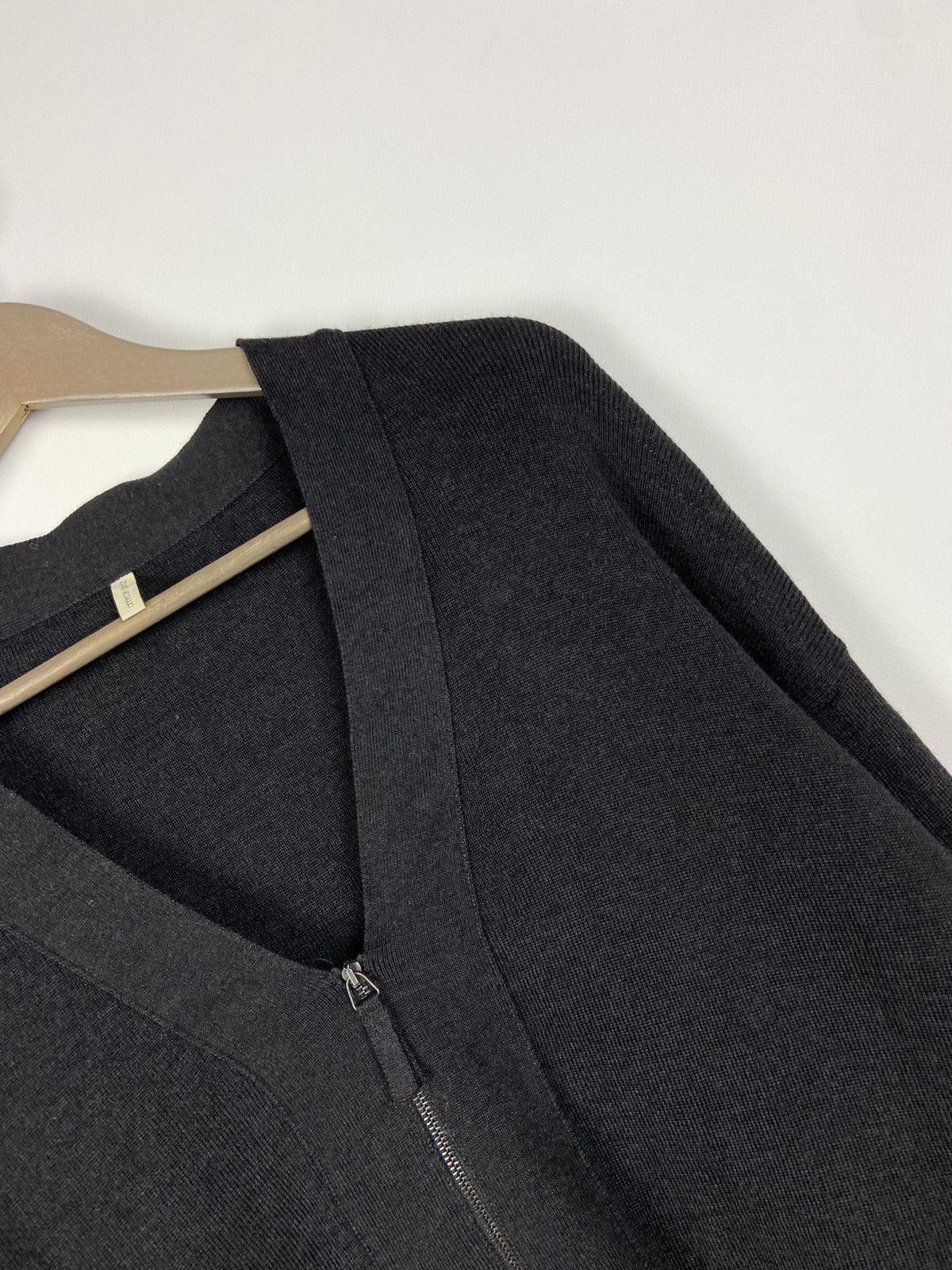 Annette Gortz Annette Gortz Wool/Silk Womens Black Zip Cardigan Sweater Size XS / US 0-2 / IT 36-38 - 9 Thumbnail