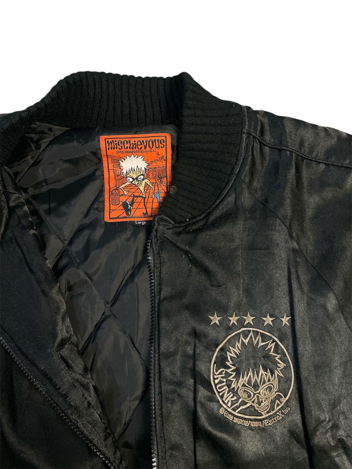 Japanese Brand Vintage Punk Mischievous Bomber Jacket Size US L / EU 52-54 / 3 - 3 Thumbnail