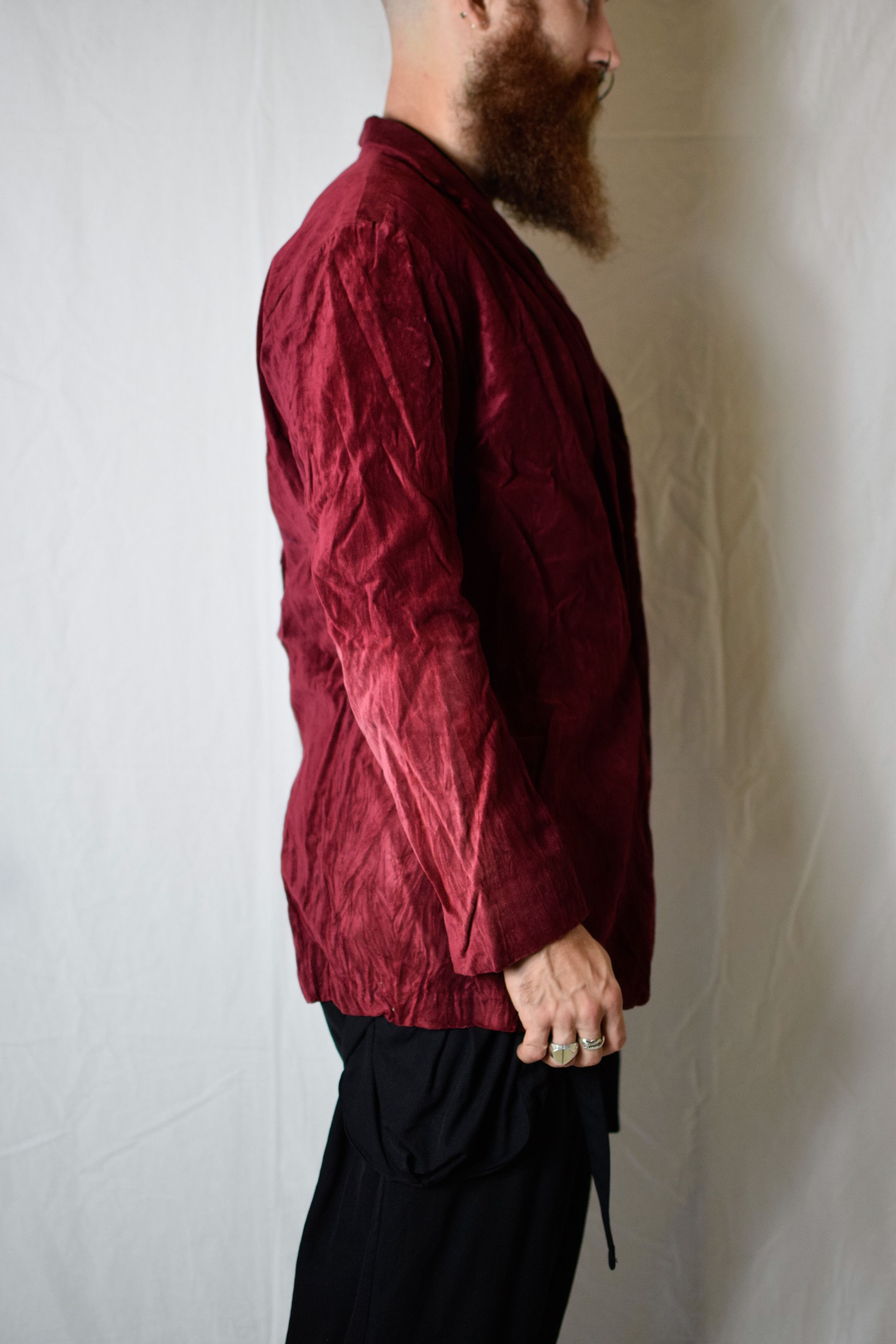 Julius Julius AW03 Red Velvet Jacket Size 48R - 6 Thumbnail