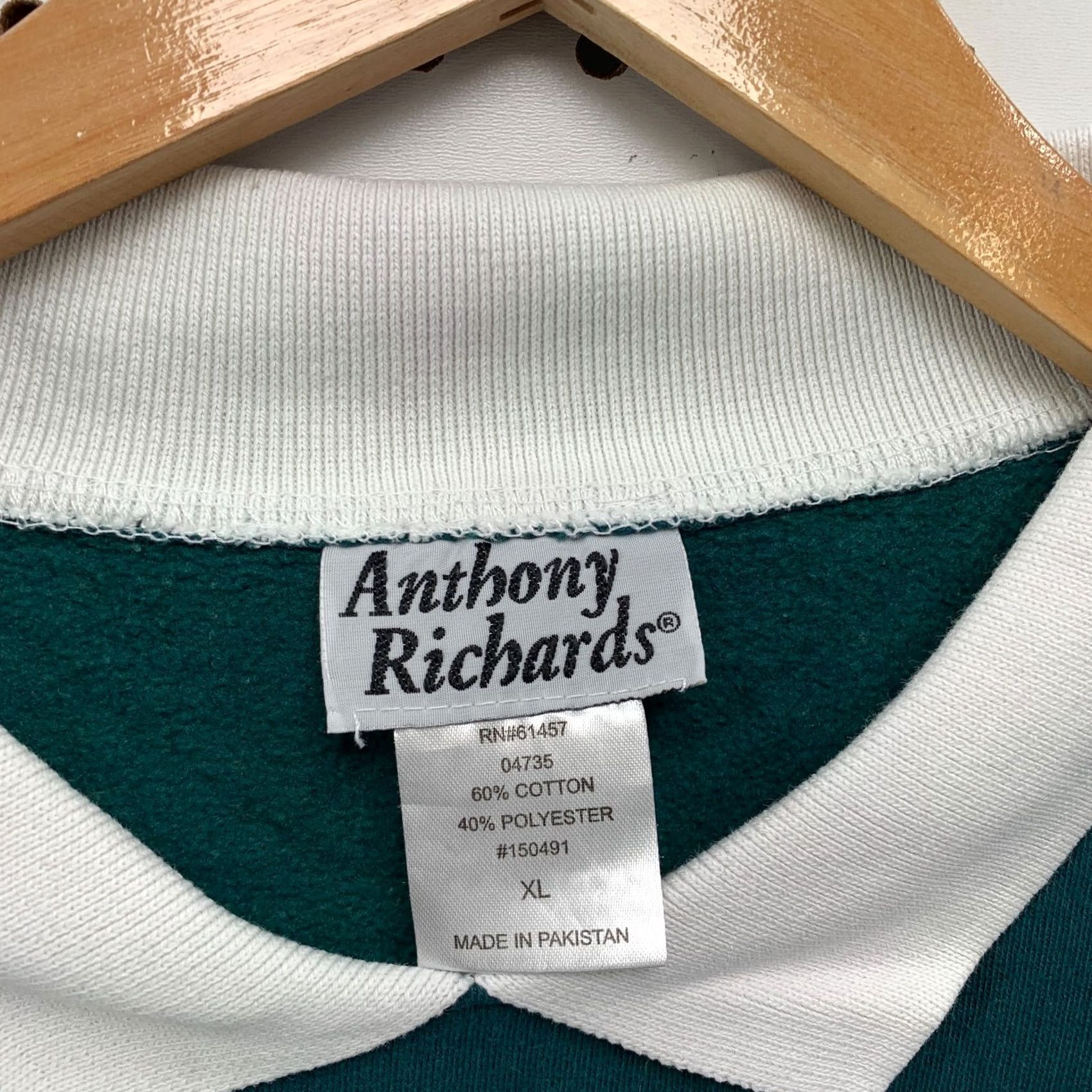 Vintage Anthony Richards Collared Grandma Sweater Green Embroidered Birds Women XL 23x26 Size XL / US 12-14 / IT 48-50 - 7 Thumbnail