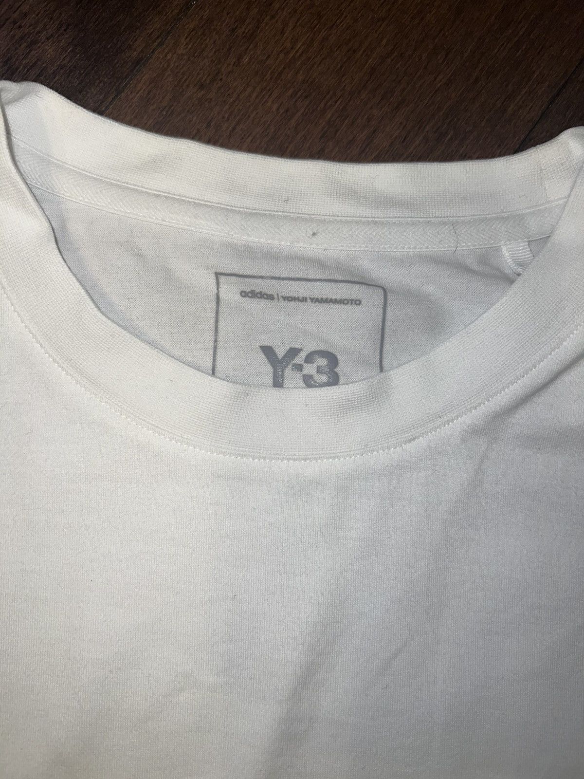 Y-3 Y-3 shirt white on white logo print Size US M / EU 48-50 / 2 - 5 Thumbnail