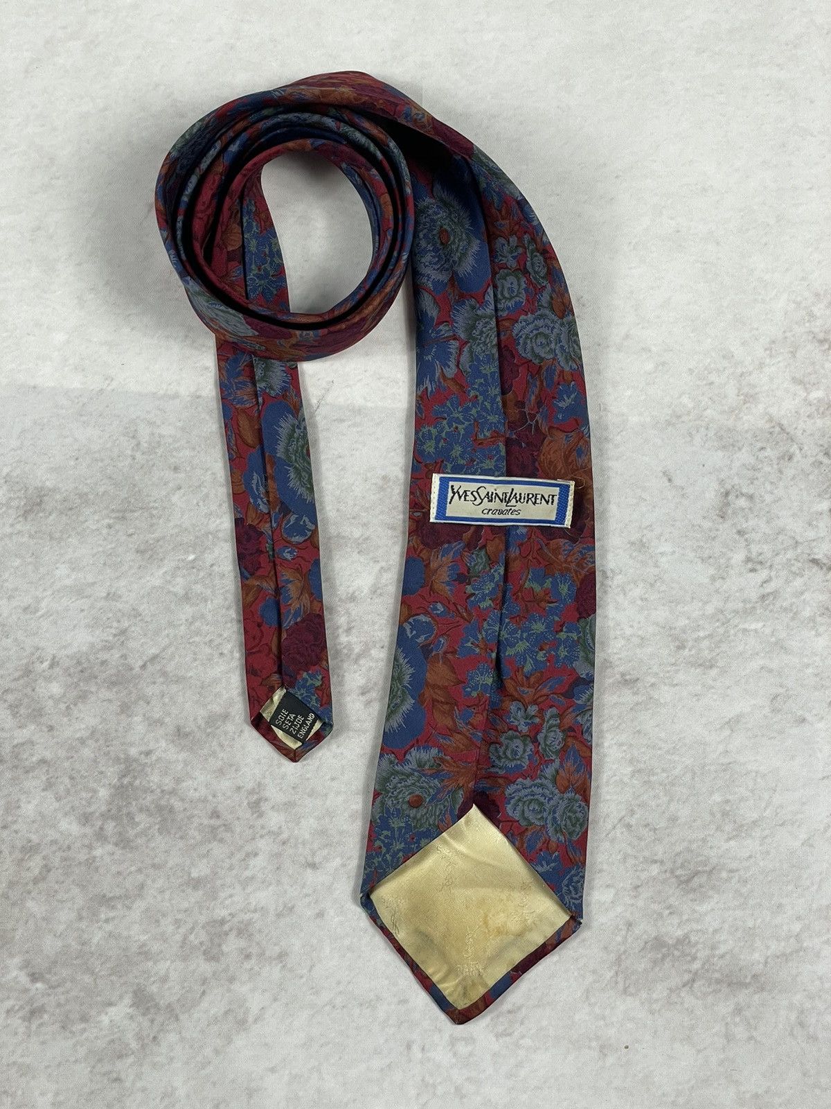 Vintage × Yves Saint Laurent Yves Saint Laurent YSL toes tie silk premium vintage luxury Size ONE SIZE - 5 Thumbnail