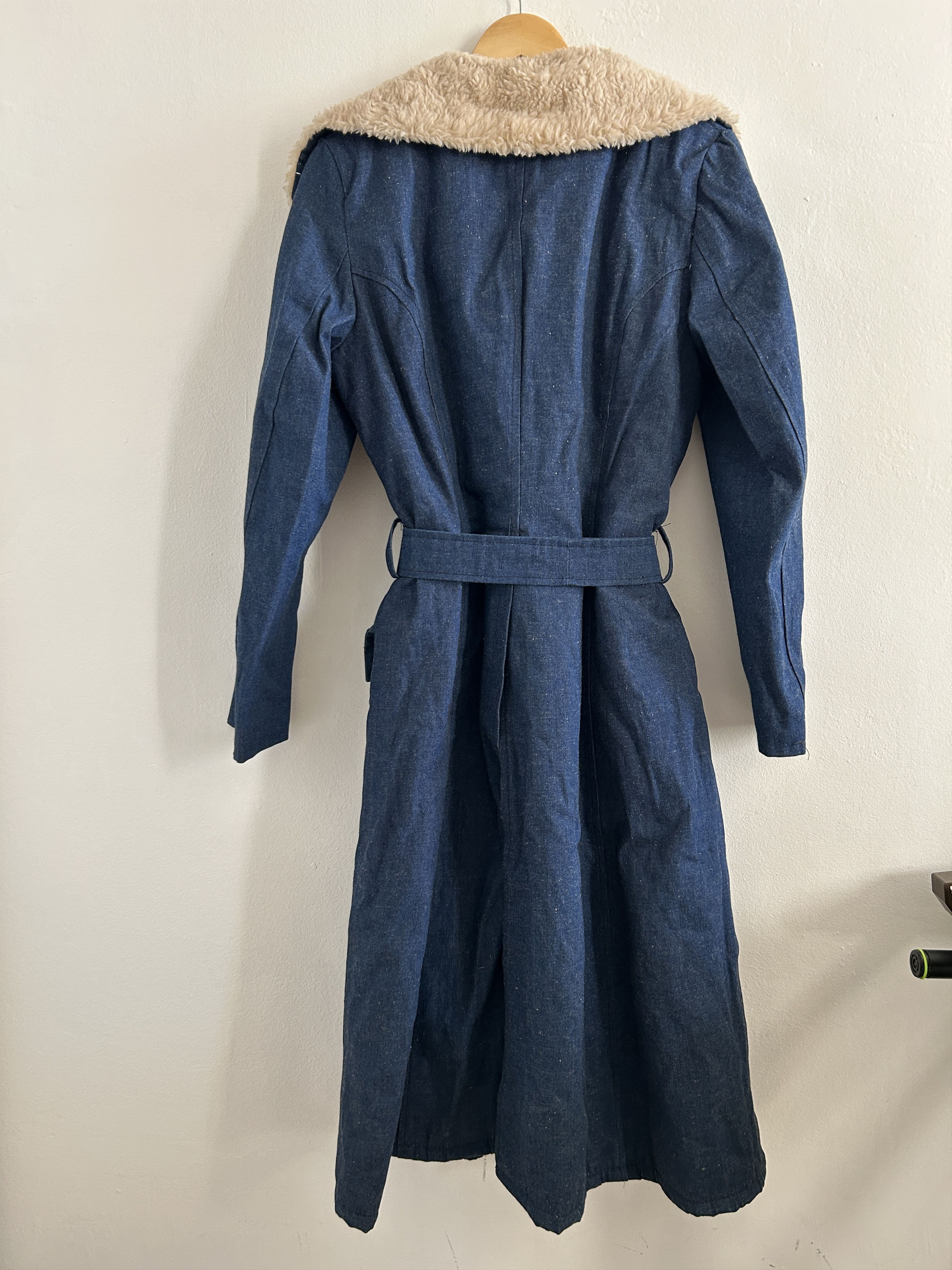 Vintage Vintage 70s Penny Lane Denim Coat Size S / US 4 / IT 40 - 9 Thumbnail