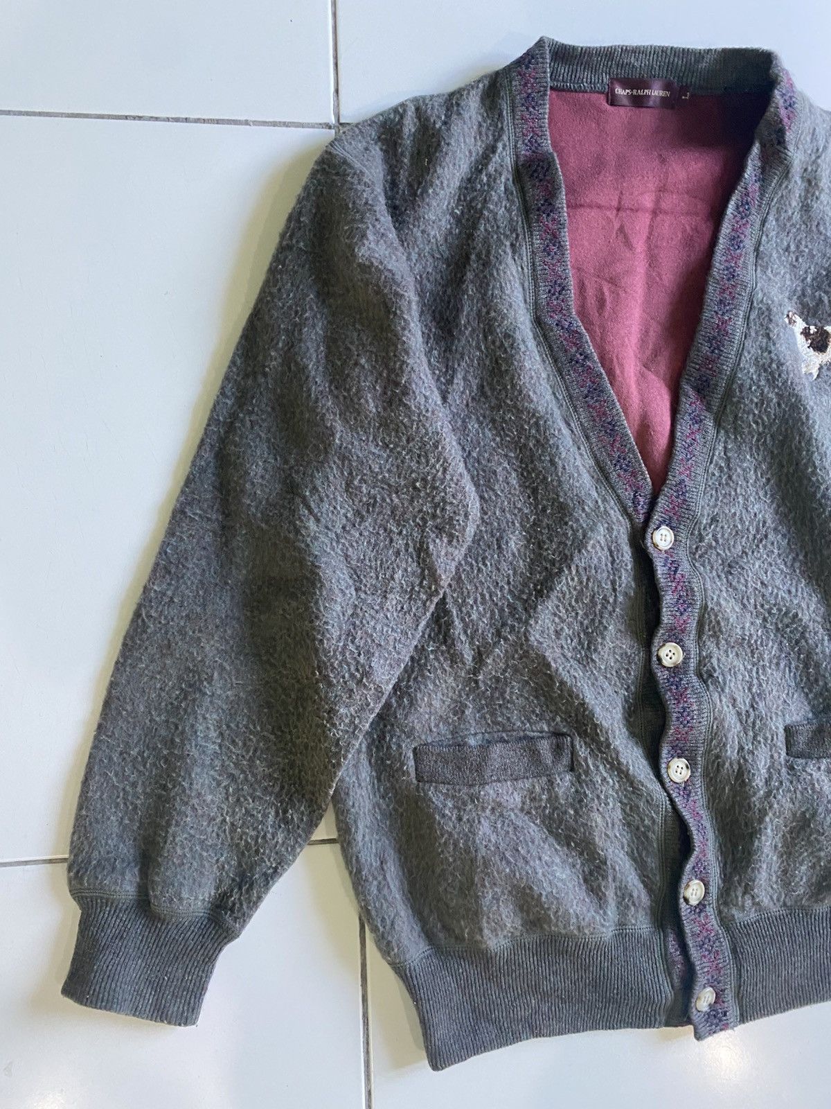 Chaps × Ralph Lauren Vintage Chaps by Ralph lauren cardigan dogs Size US L / EU 52-54 / 3 - 2 Thumbnail