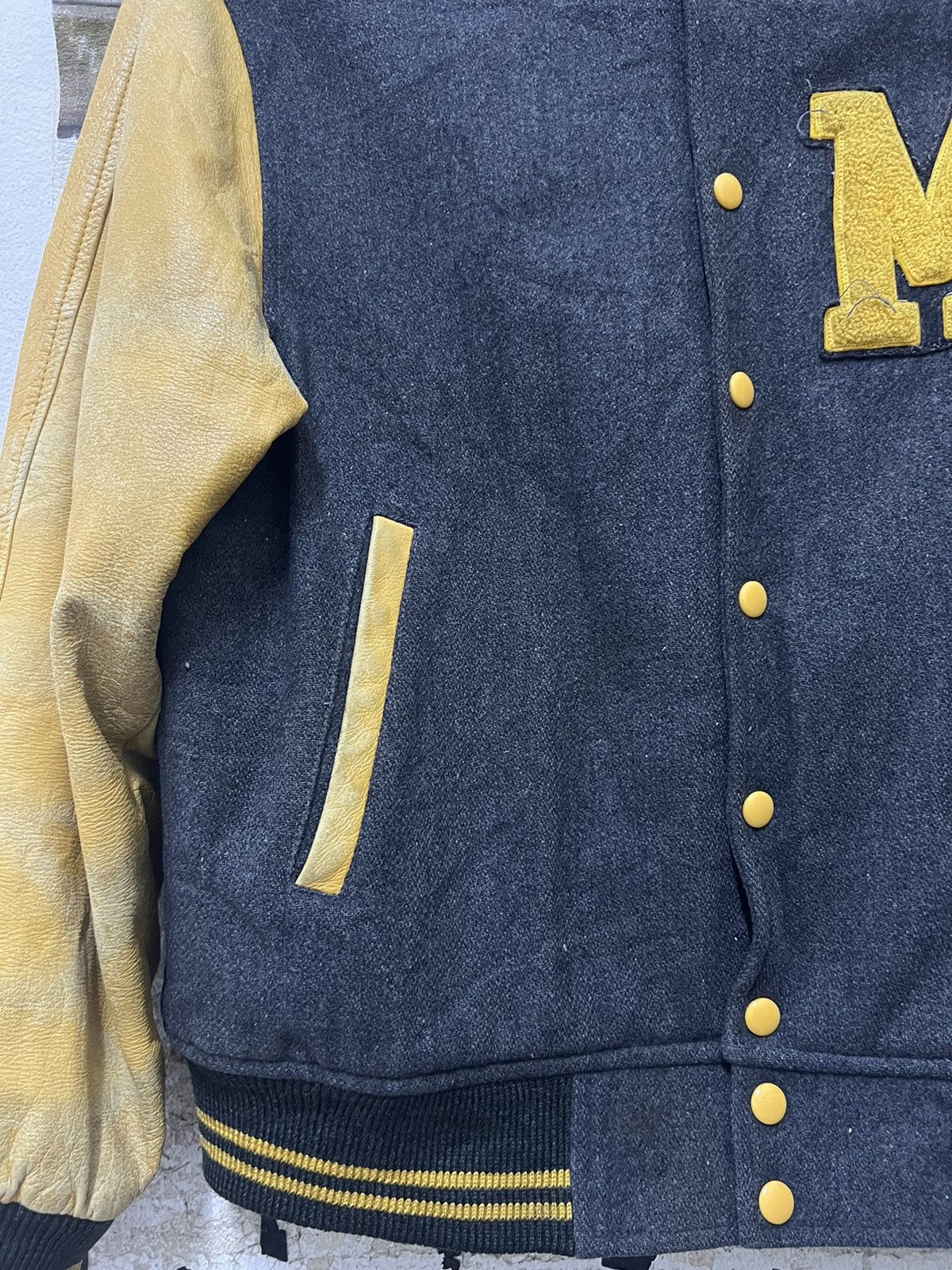 Leather × Macbeth Jacket VARSITY x MAC BETH Size US L / EU 52-54 / 3 - 6 Thumbnail