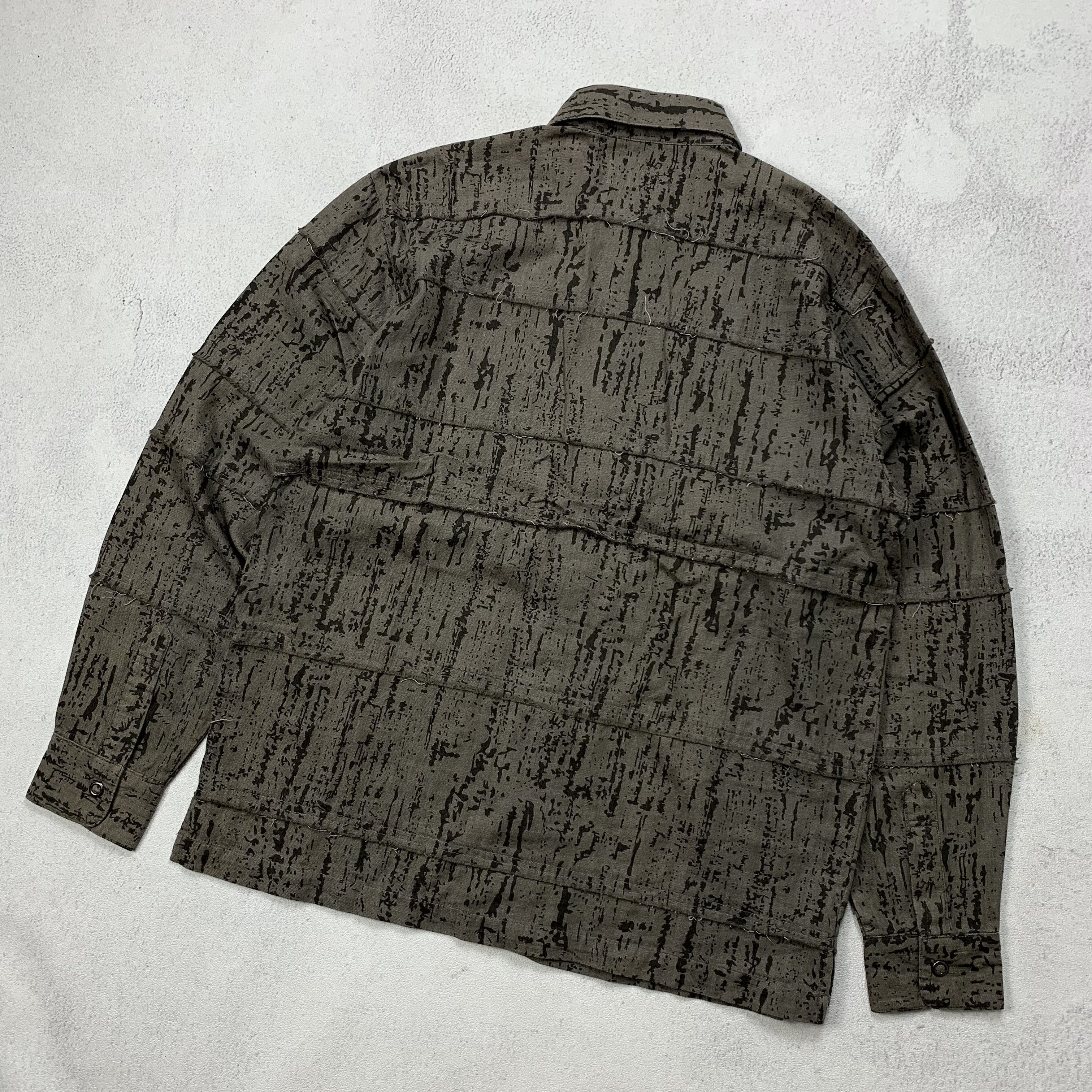 Japanese Brand SPINASH Cut And Sew Shirt Paint Splatter Size US M / EU 48-50 / 2 - 2 Thumbnail