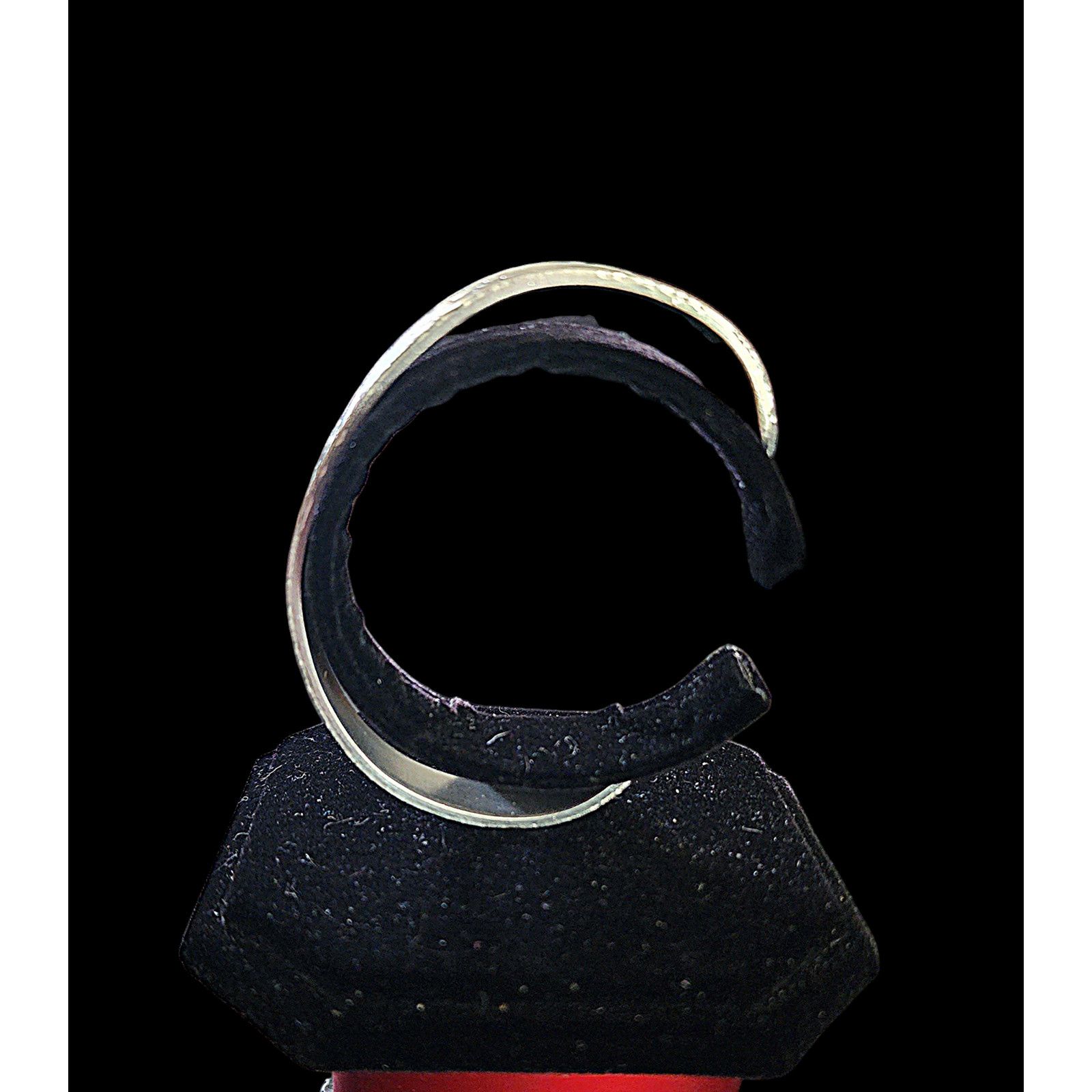 Other Textured metal cuff bracelet, love is forever stamped inside Size ONE SIZE - 5 Thumbnail
