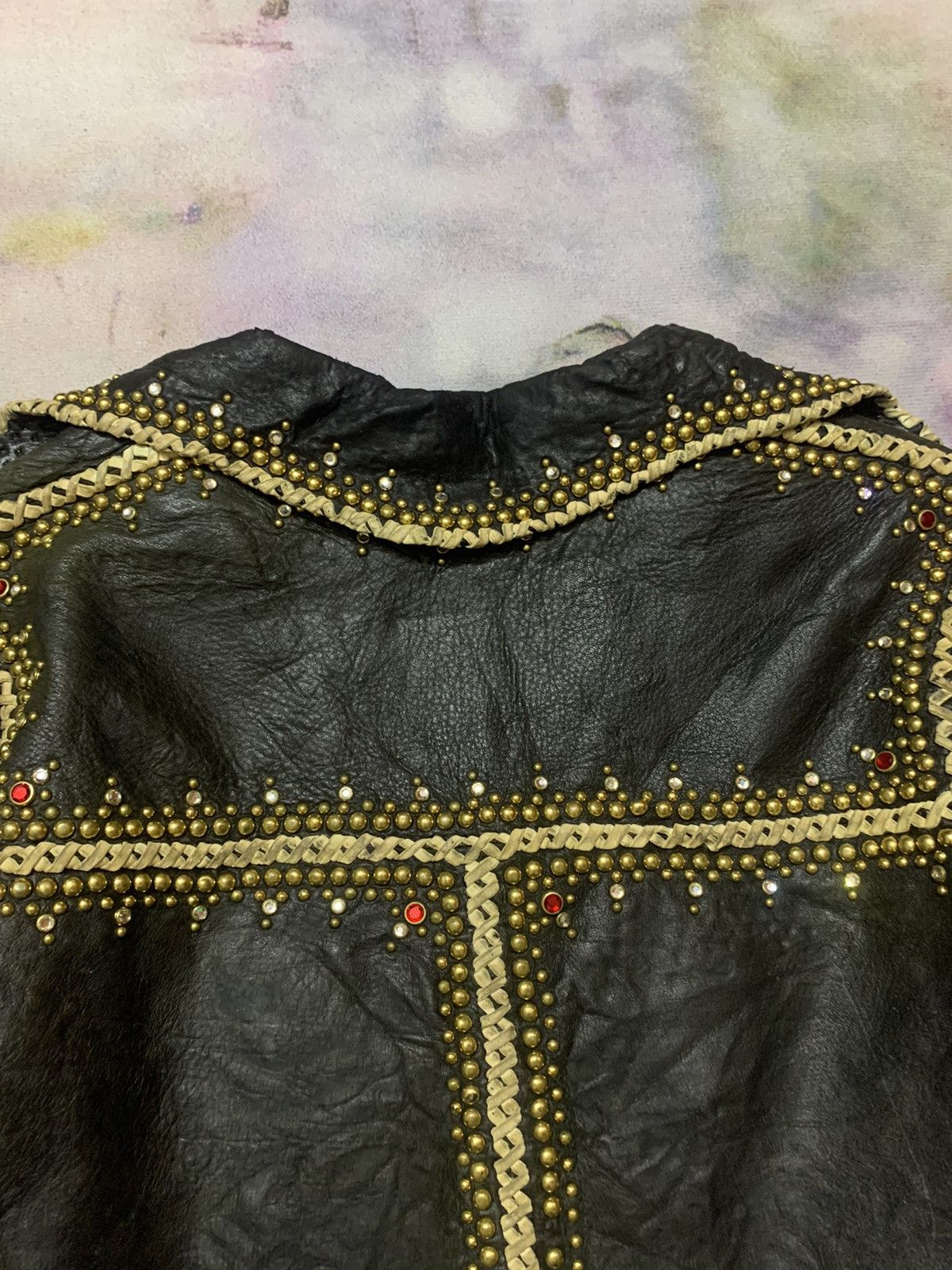KMRii × Leather Custom Buckman Houston Studed Leather Swarovski Size US S / EU 44-46 / 1 - 17 Thumbnail
