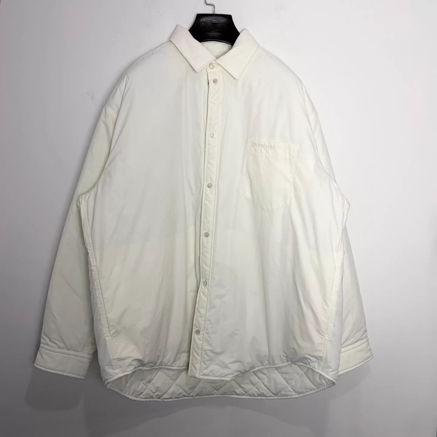 Balenciaga Balenciaga White Cotton Chest Emb Jacket 36 99New Size XS / US 0-2 / IT 36-38 - 1 Thumbnail