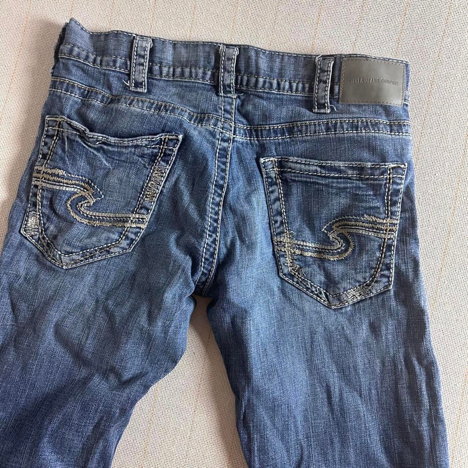 Silver Jeans Co. Silver Jeans Co. Distressed Straight Leg Denim Casual VTG Size US 32 / EU 48 - 6 Thumbnail