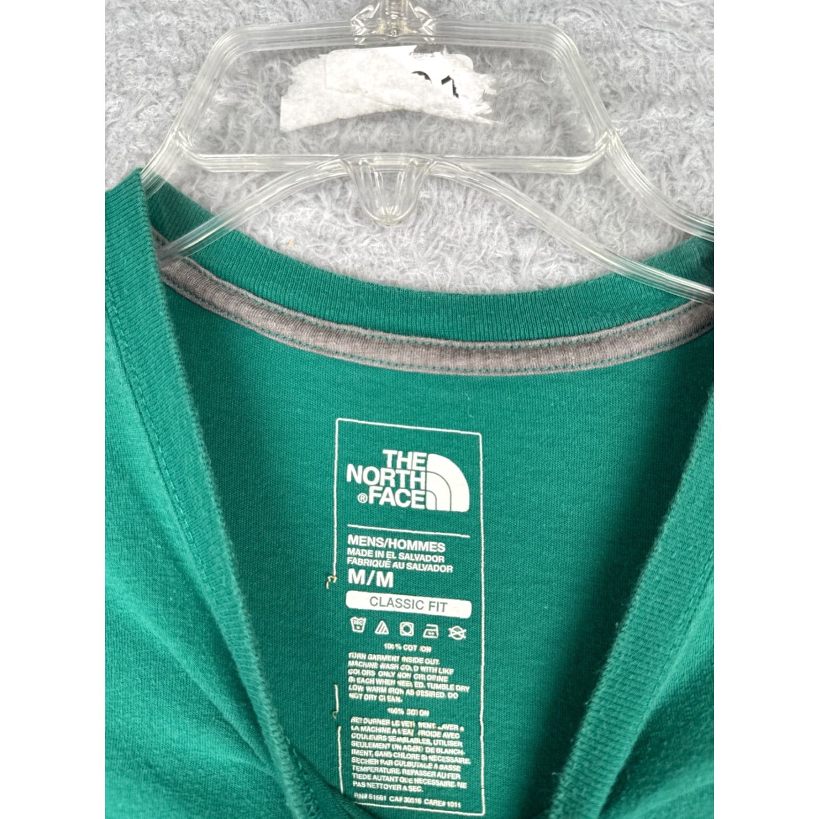 The North Face The North Face Shirt Men M Green Cotton Short Sleeve Crew Neck Classic Fit Logo All Seasons Breathable Mens Size US M / EU 48-50 / 2 - 7 Thumbnail
