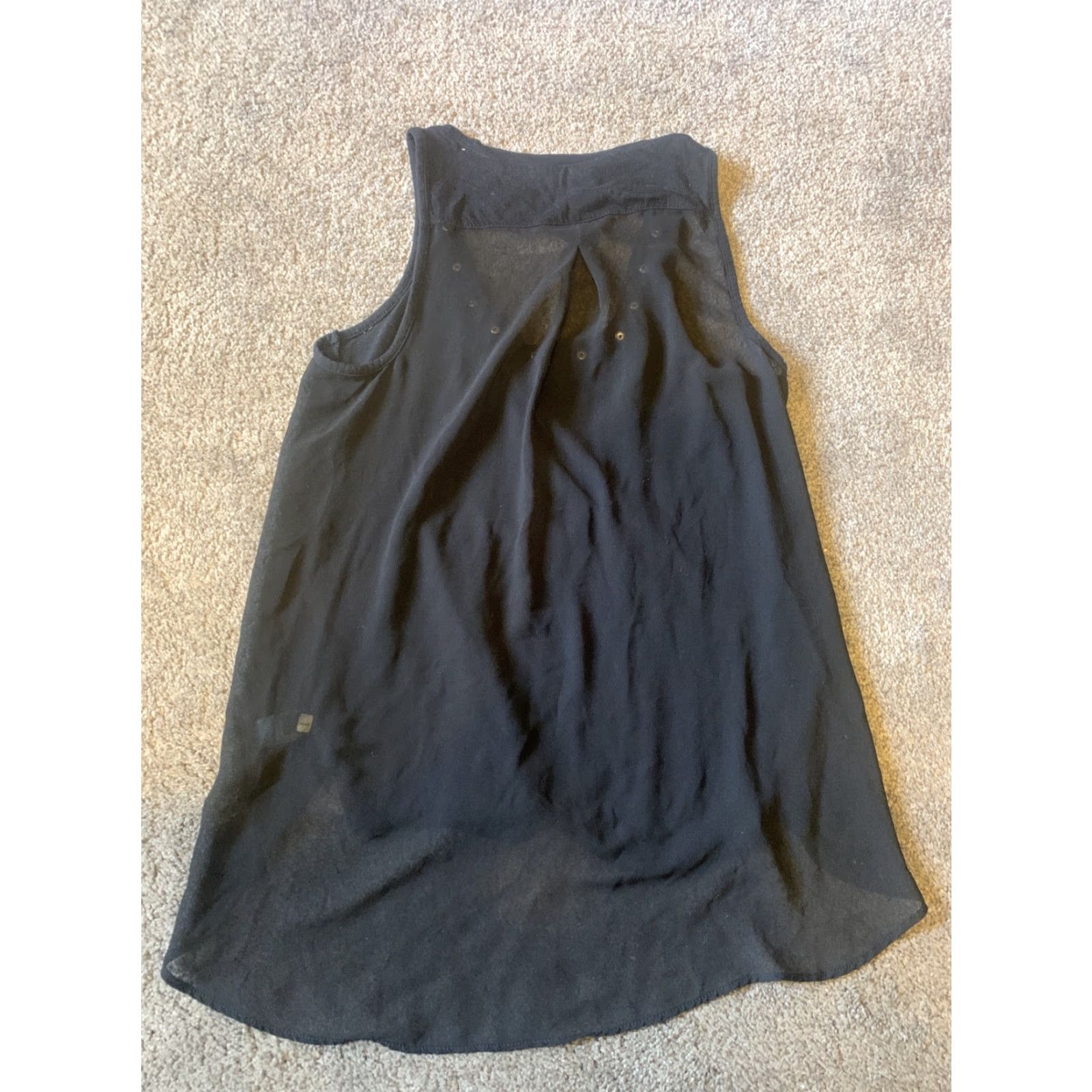 Express Express Tank Top Women S/P Black V-Neck Sleeveless Shirt Size S / US 4 / IT 40 - 4 Thumbnail