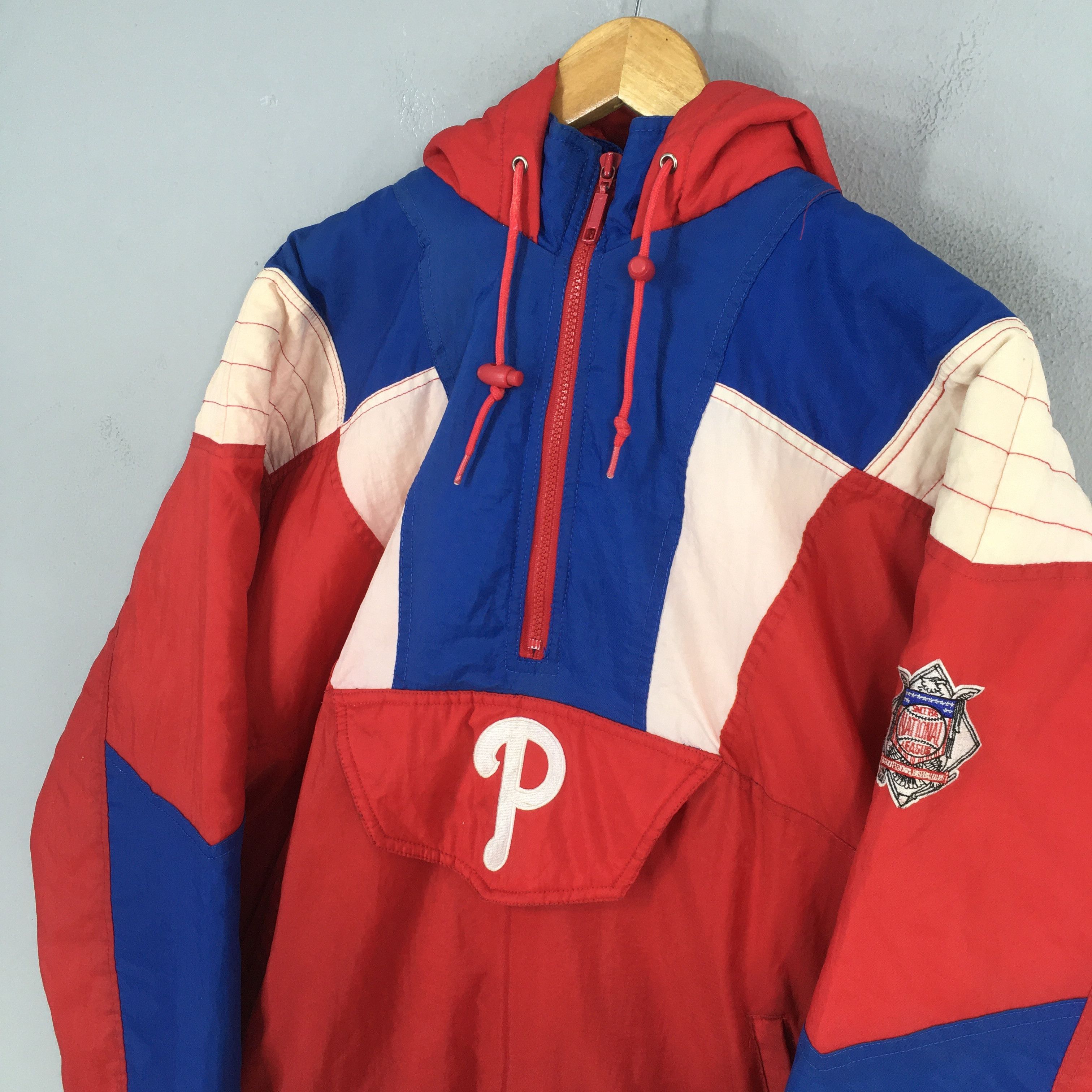 MLB Vintage Philadelphia Phillies MLB Half Zipper Jacket XL Size US XL / EU 56 / 4 - 3 Thumbnail