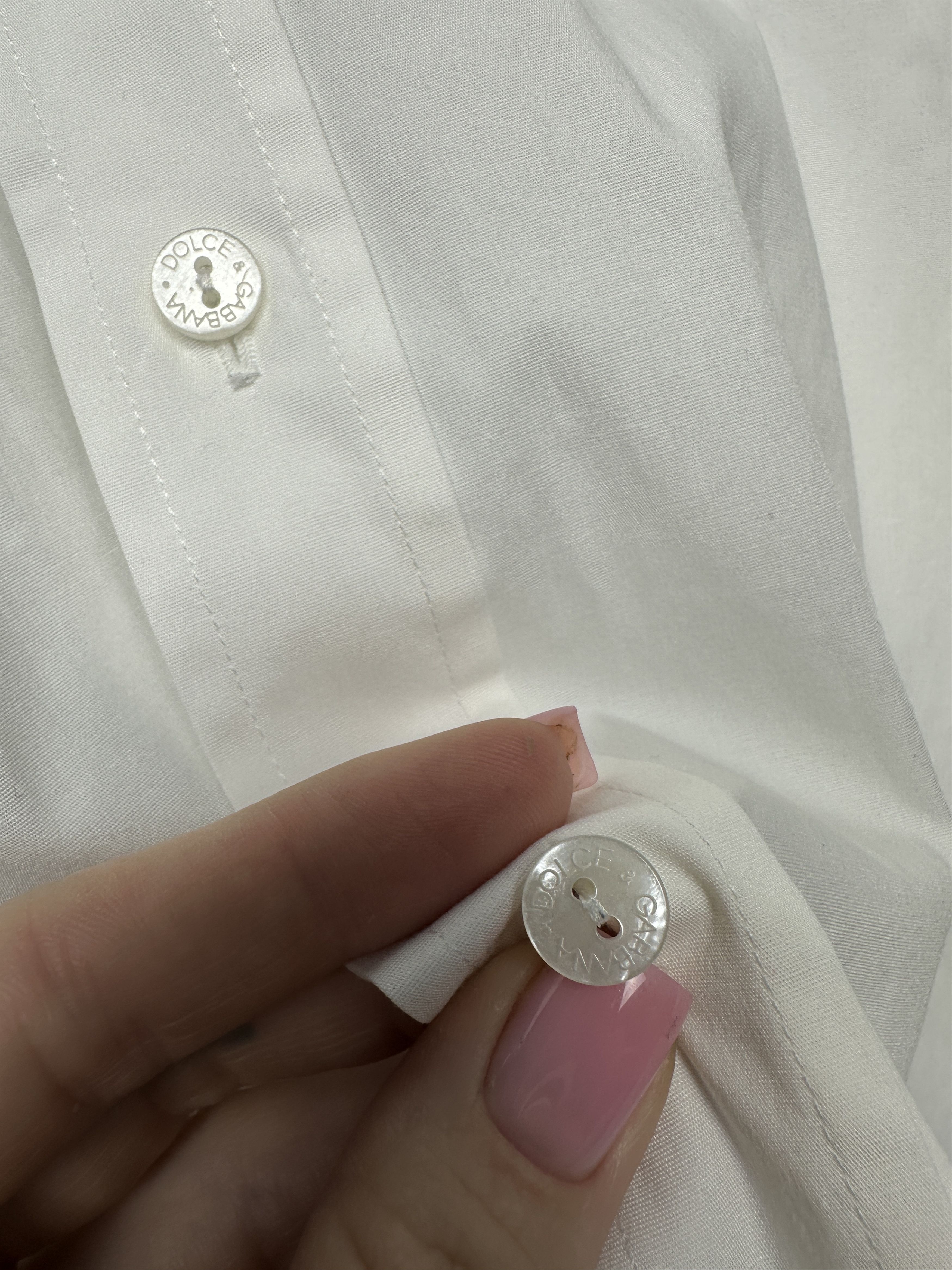 Dolce & Gabbana Dolce & Gabbana Vintage Mens Long Sleeve White Shirt Size US M / EU 48-50 / 2 - 4 Thumbnail