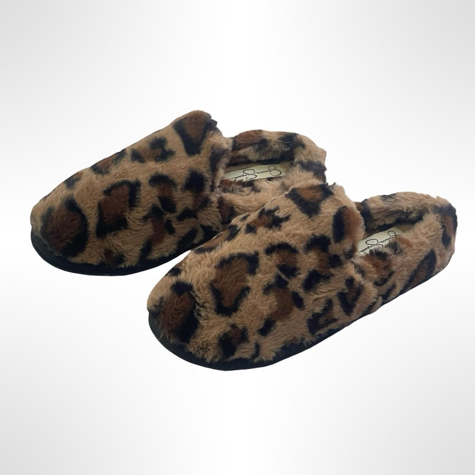Other Jessica Simpson Leopard Print Fuzzy Slippers size 7.5 Size US 7.5 / IT 37.5 - 1 Thumbnail