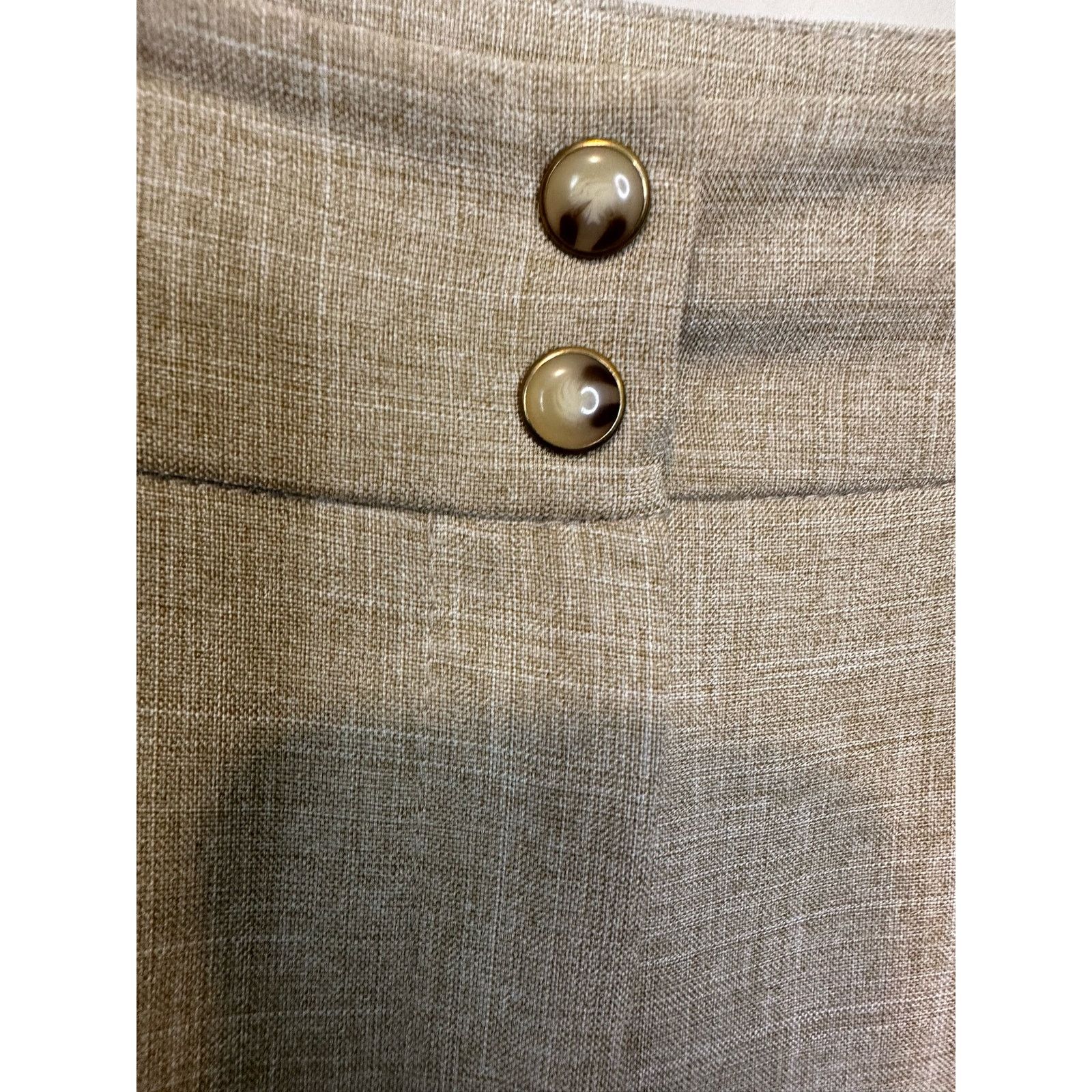 Jones New York Jones New York tan office straight legs pants size 12 Size 34" / US 12 / IT 48 - 6 Thumbnail