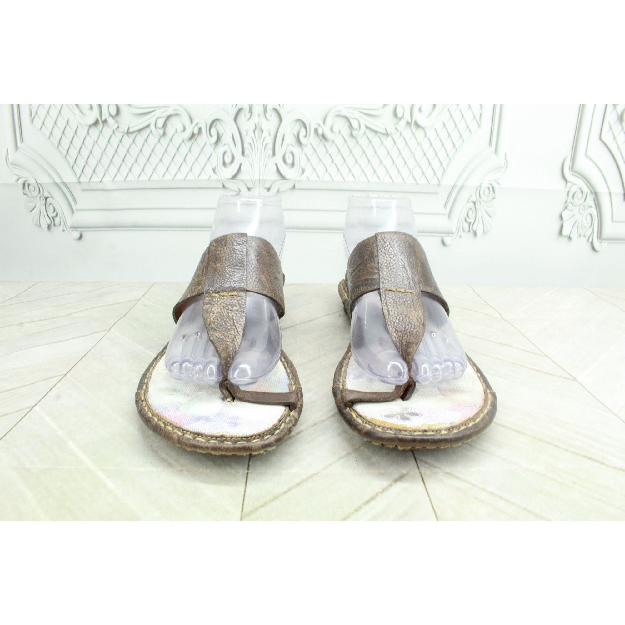 Born Born Maja Women's Leather Steel Shank Flat Sandals Size US 9 / IT 39 - 5 Thumbnail