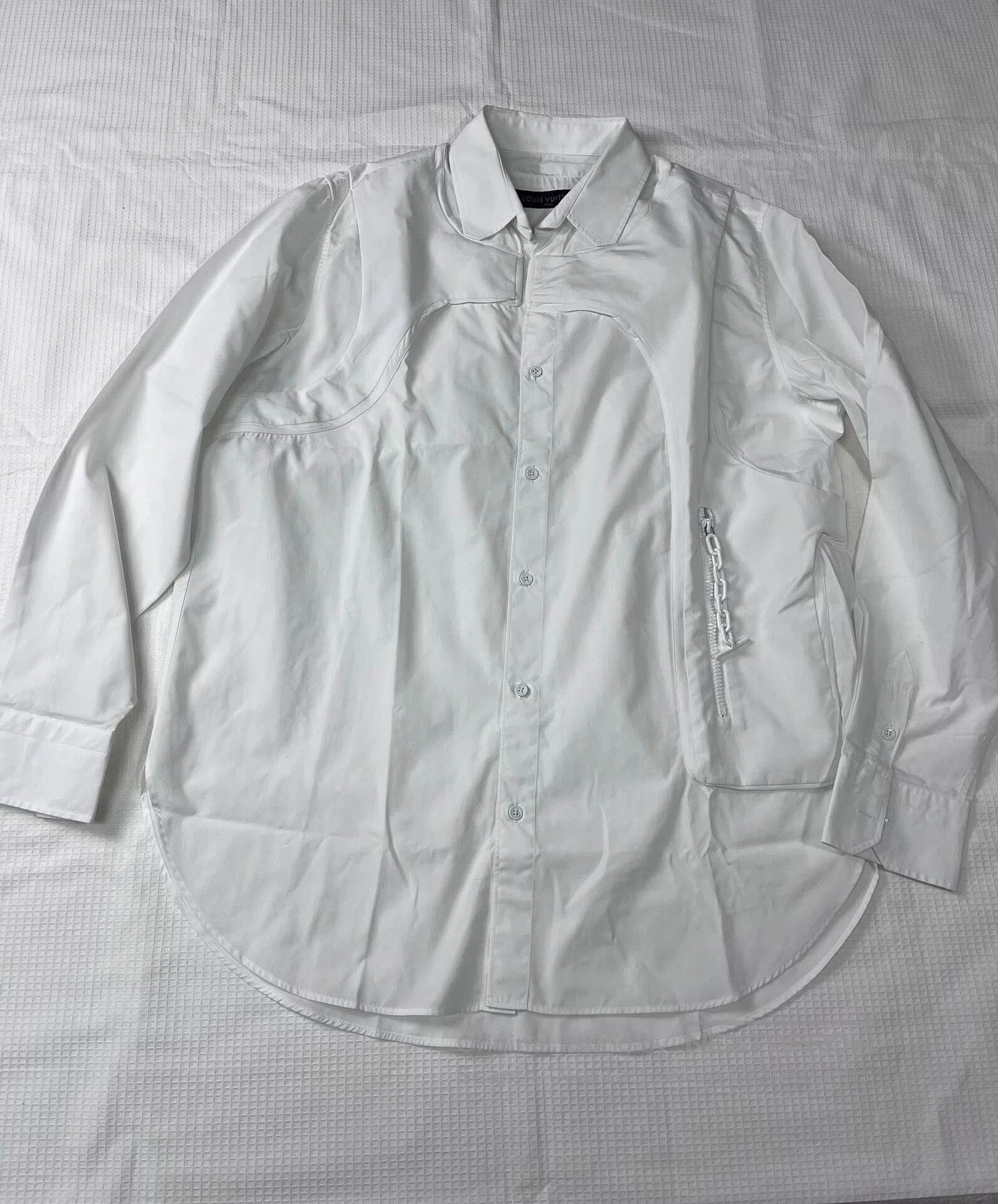 Louis Vuitton Louis Vuitton White Tactical Chain Shirt M. Size US M / EU 48-50 / 2 - 1 Thumbnail