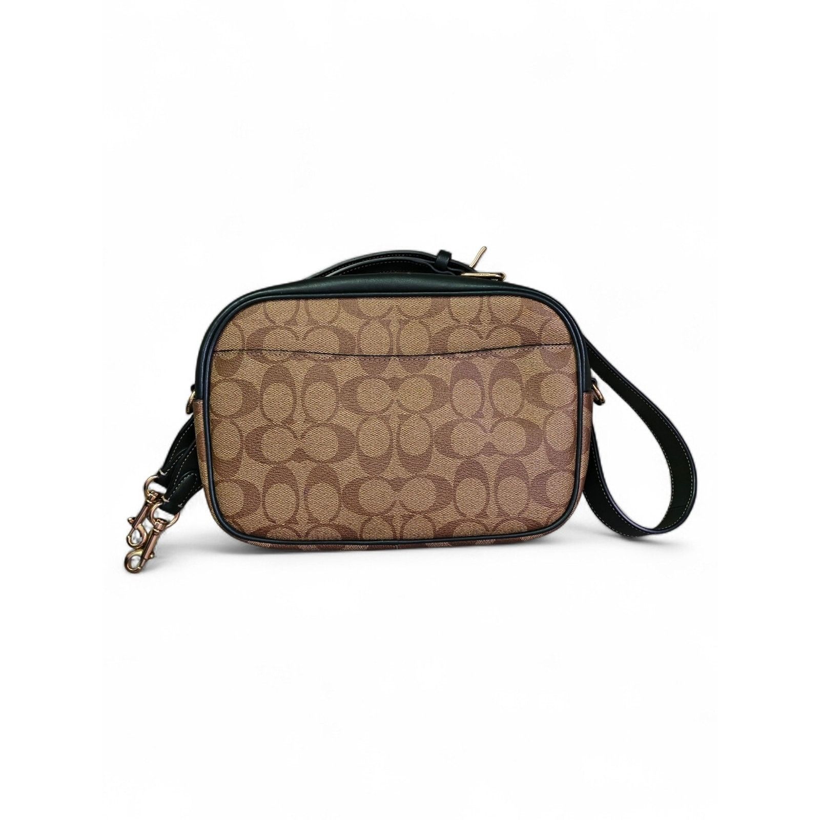 Coach New Coach Brown tan Monogram Crossbody Coated Canvas Leather Size ONE SIZE - 4 Thumbnail