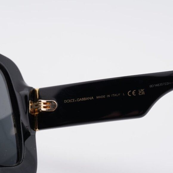 Dolce & Gabbana Dolce & Gabbana DG4513 501/87 Sunglasses Shiny Black Square Size ONE SIZE - 7 Thumbnail