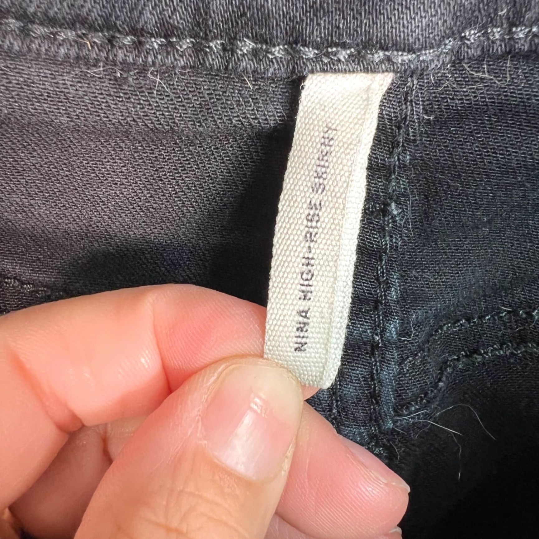 Rag & Bone Rag & Bone High-Rise Skinny Jeans Size 31 Black Denim Cotton Blend Womens Size 24" / US 00 / IT 34 - 4 Thumbnail