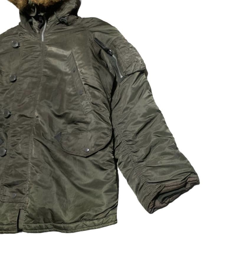 Alpha Industries Vintage Alpha Industries Fur Hoodie Bomber Jacket Nice Size US S / EU 44-46 / 1 - 5 Thumbnail