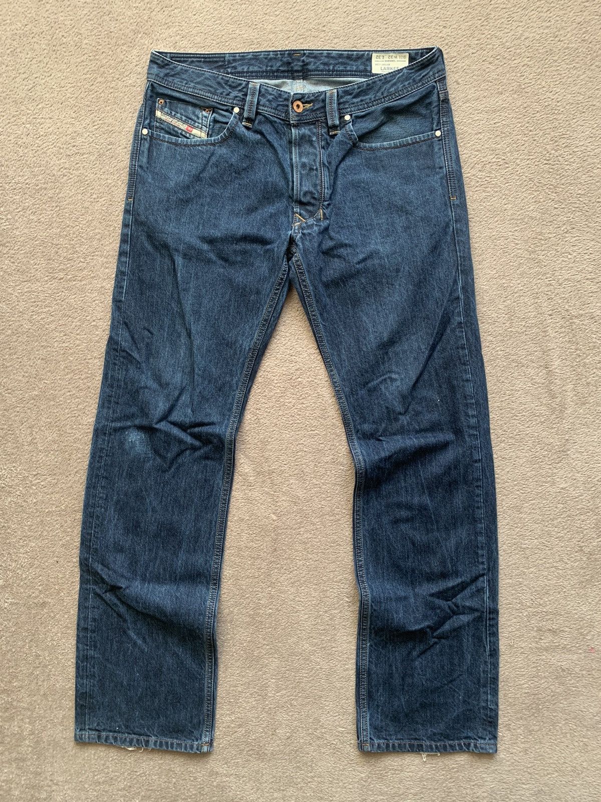 Diesel Larkee Y2K faded distressed denim ripped Jeans
