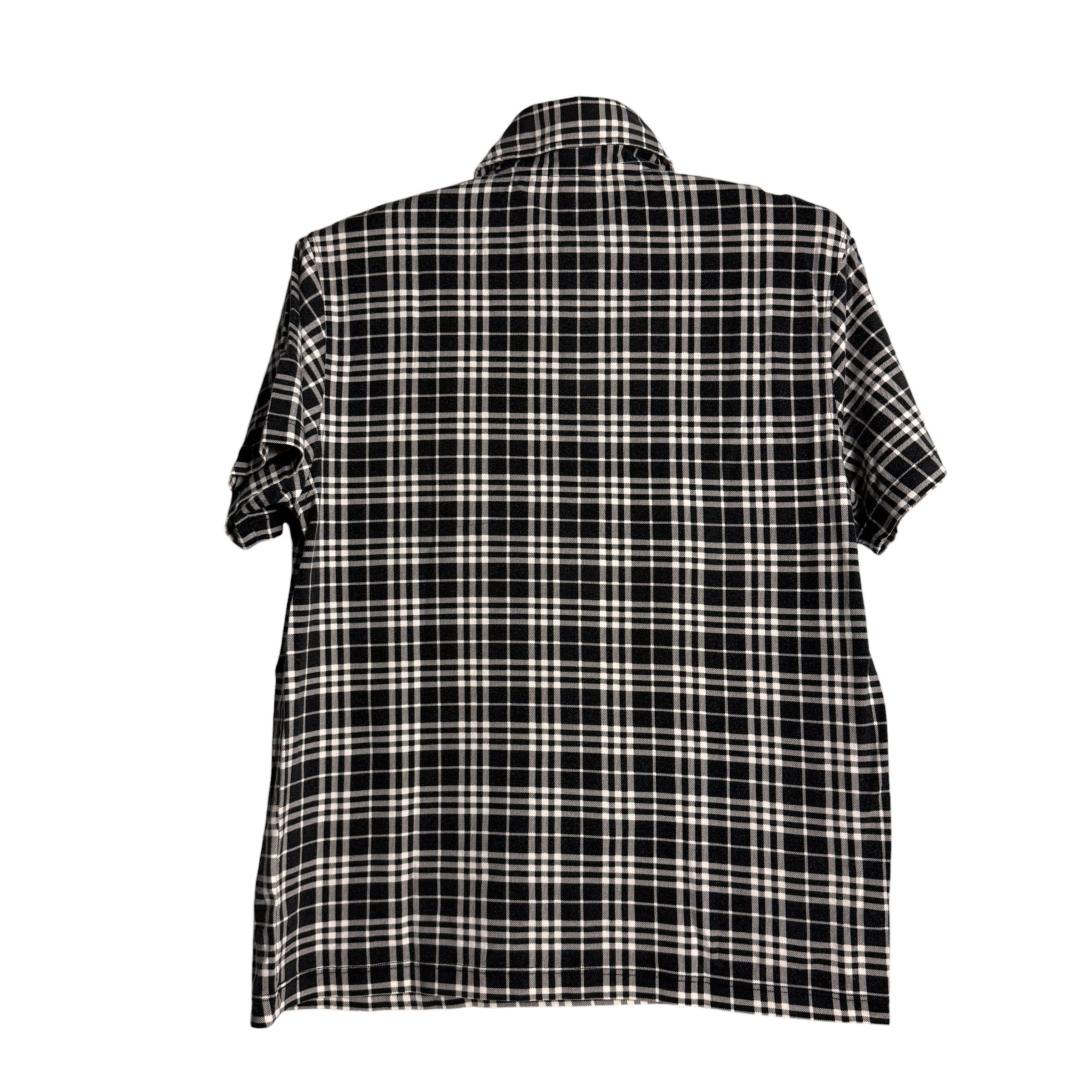 Burberry 🔥RARE🔥Vintage Burberry London Nova Check Black Polo Shirt Size M / US 6-8 / IT 42-44 - 3 Thumbnail
