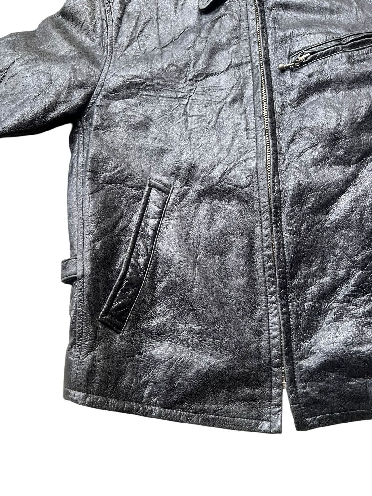 Avirex Vintage 2000s Y2K Avirex Cowhide Leather Sports Jacket Size US S / EU 44-46 / 1 - 7 Thumbnail