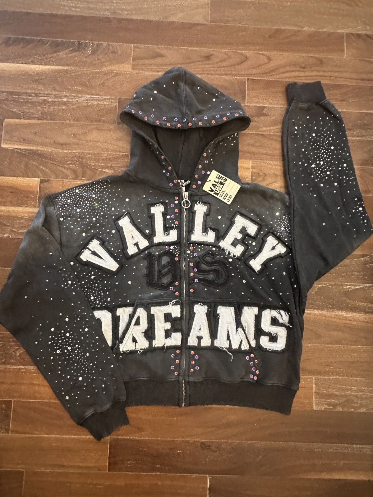 Vale Black Classico Zip up hoodie