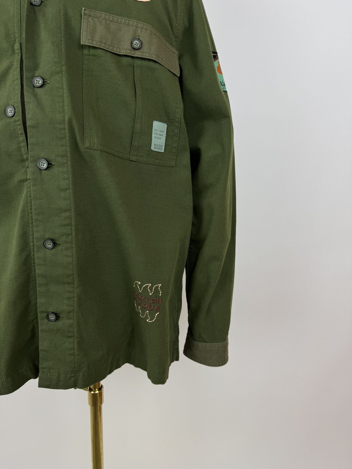 Scotch & Soda Scotch & Soda Army overshirt military jacket Hawaii shirt Size US XL / EU 56 / 4 - 9 Thumbnail