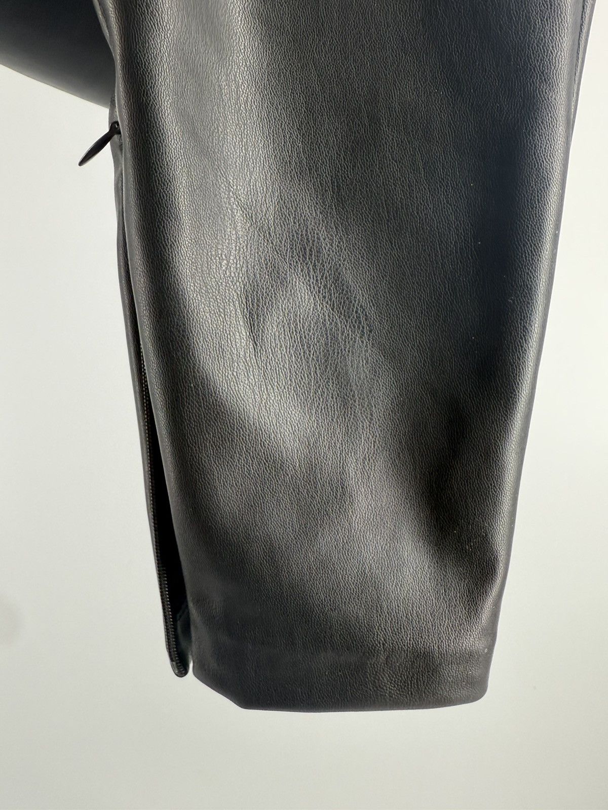 Zara ZARA WOMAN Black Faux Leather High Skinny Pants Size Small Size 27" / US 4 / IT 40 - 10 Thumbnail