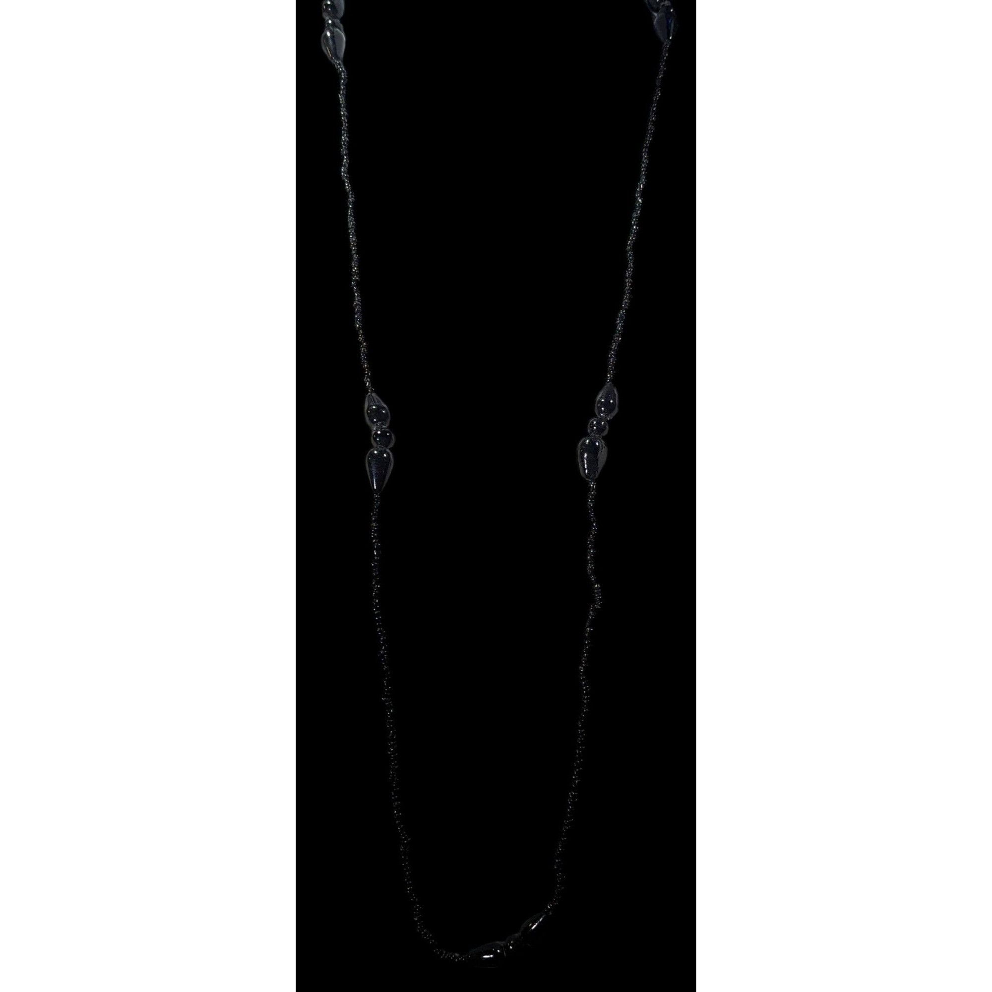 Other Simple Elegant Black Glass Beaded Necklace Size ONE SIZE - 5 Thumbnail