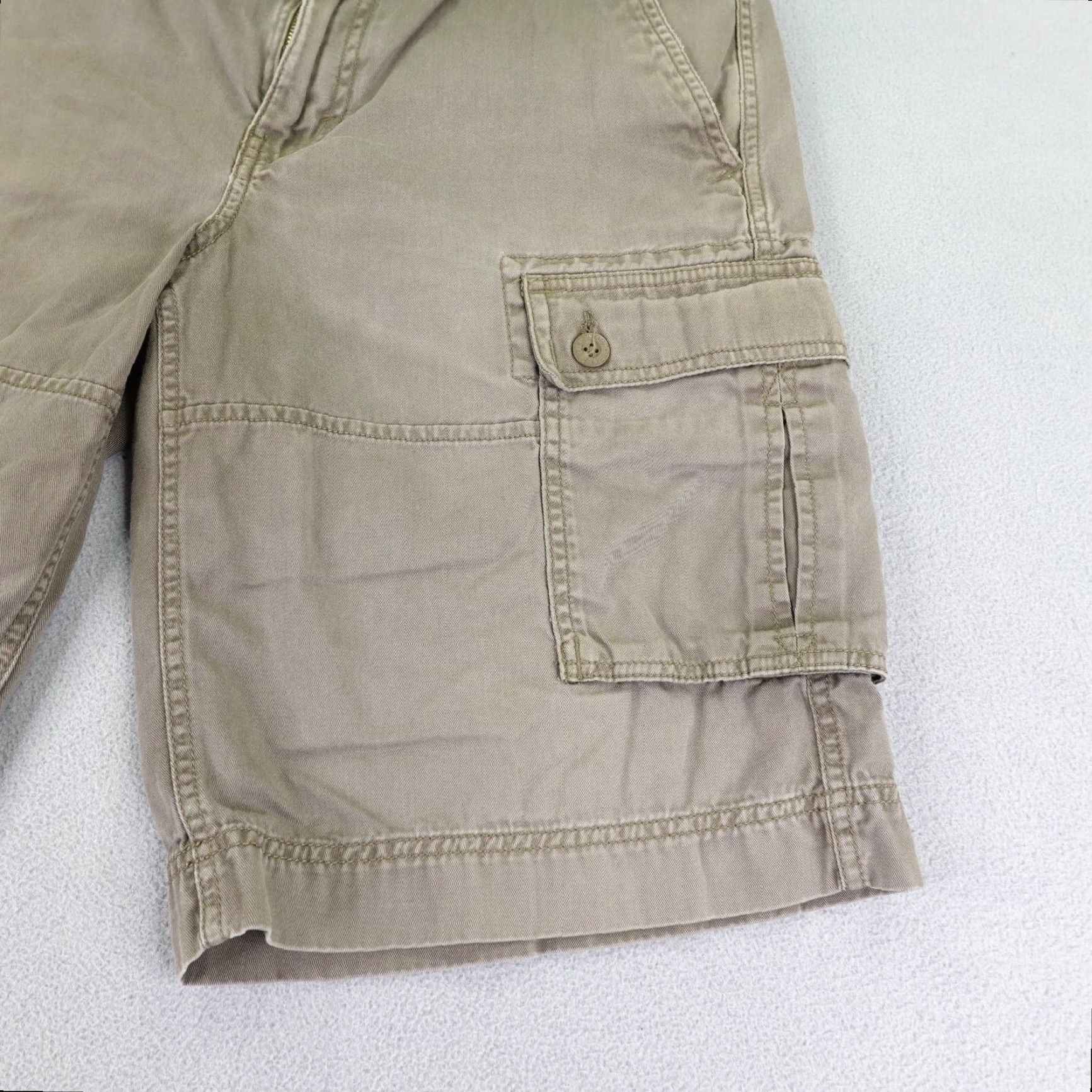 The North Face VINTAGE The North Face Cargo Shorts Mens 32 Long Brown Canvas Casual Hiking Camping Workwear Size US 32 / EU 48 - 4 Thumbnail