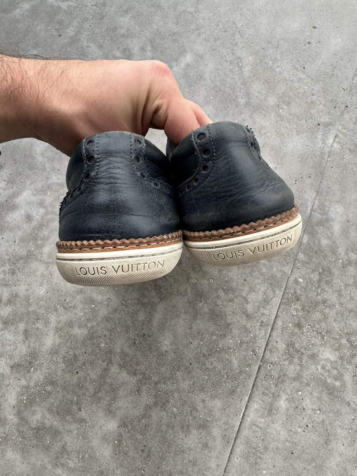 Designer × Louis Vuitton × Vintage Louis Vuitton Brogue Leather Oxford Lace Up Sneakers Size US 9 / EU 42 - 6 Thumbnail