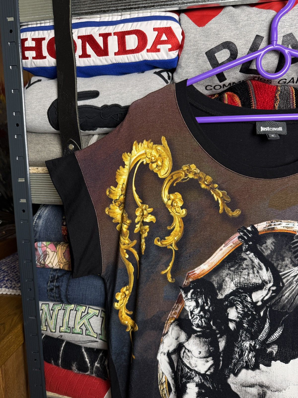 Just Cavalli Just Cavalli Tee T Shirt Over Print Size US S / EU 44-46 / 1 - 3 Thumbnail