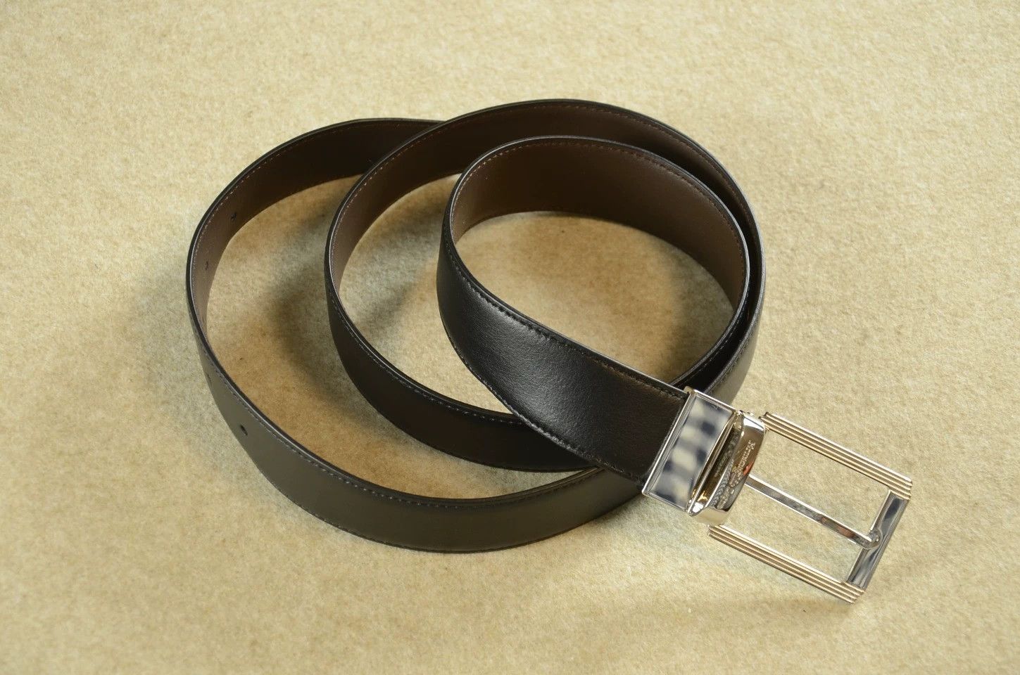 Ermenegildo Zegna Zegna Double Sided Black/Brown Belt 110/115 EU Size ONE SIZE - 3 Thumbnail