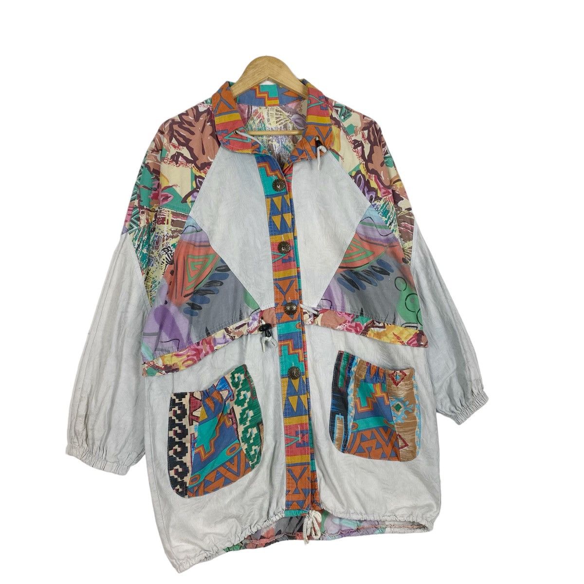 Japanese Brand Vintage Art Design Italian Light Jacket Size US L / EU 52-54 / 3 - 3 Thumbnail