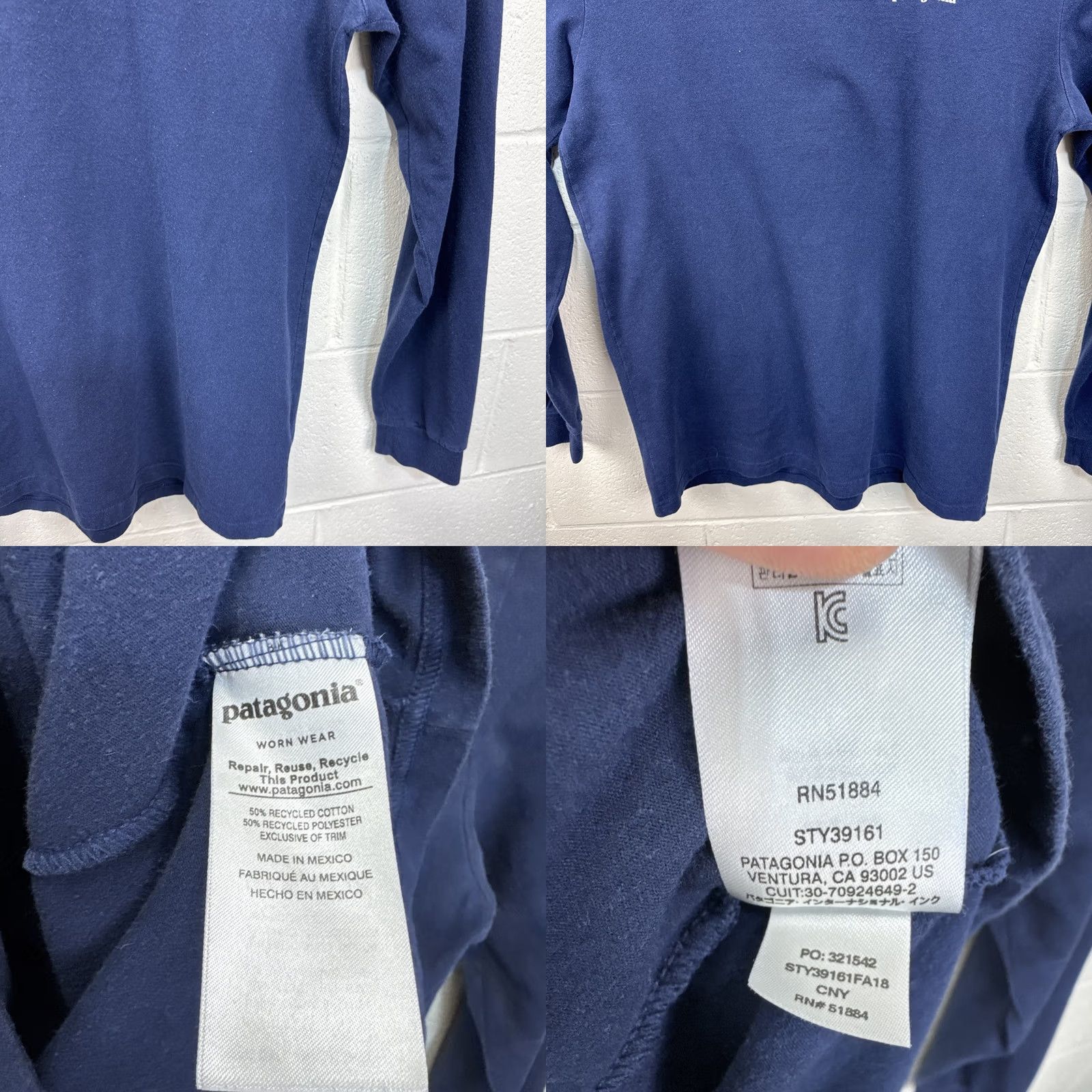 Patagonia Patagonia Shirt Mens M Blue Regular Graphic Print P-6 Logo Responsibili-Tee Size US M / EU 48-50 / 2 - 8 Thumbnail