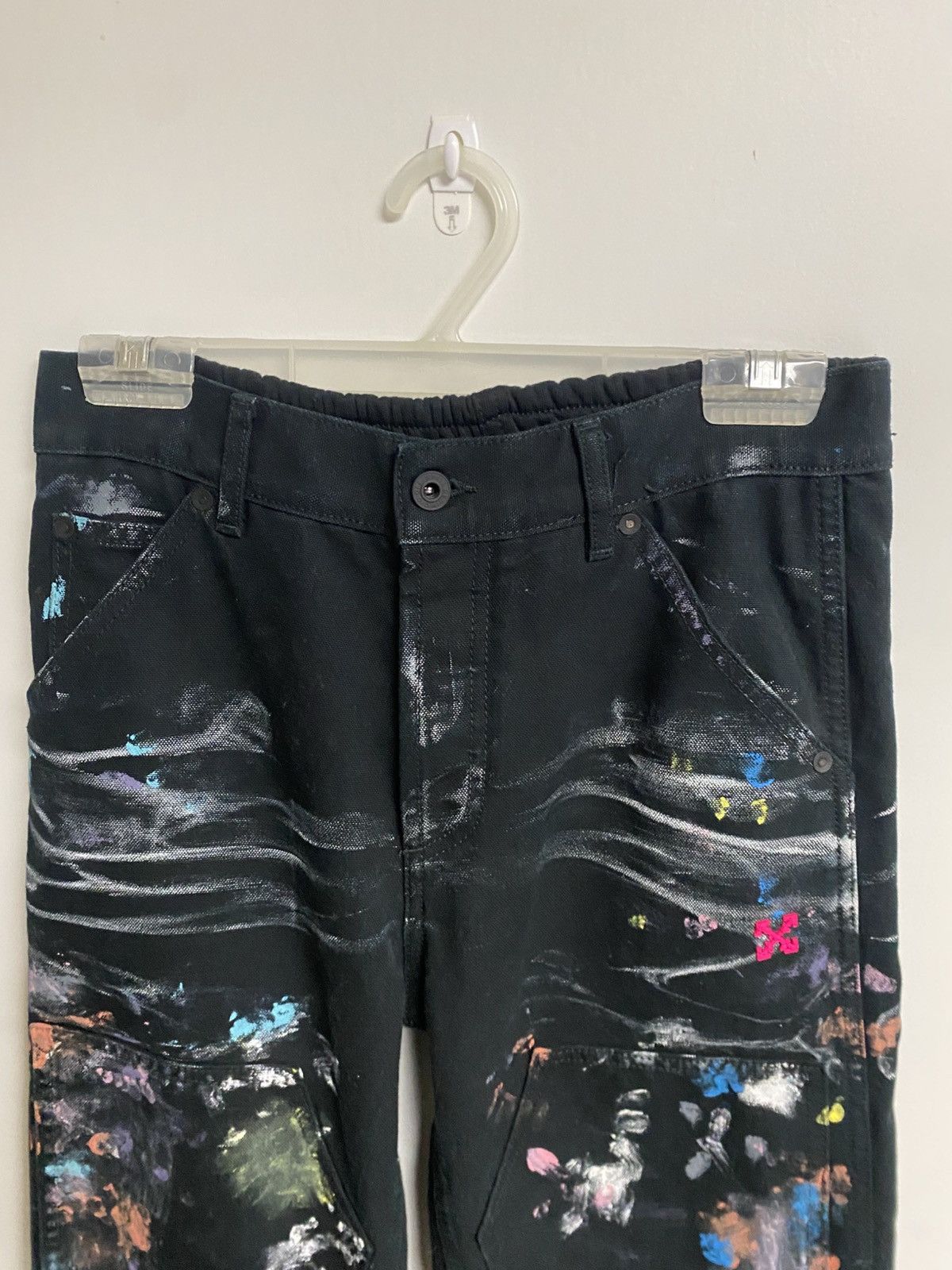 Off-White Off White paint splatter hybrid denim Size US 32 / EU 48 - 3 Thumbnail