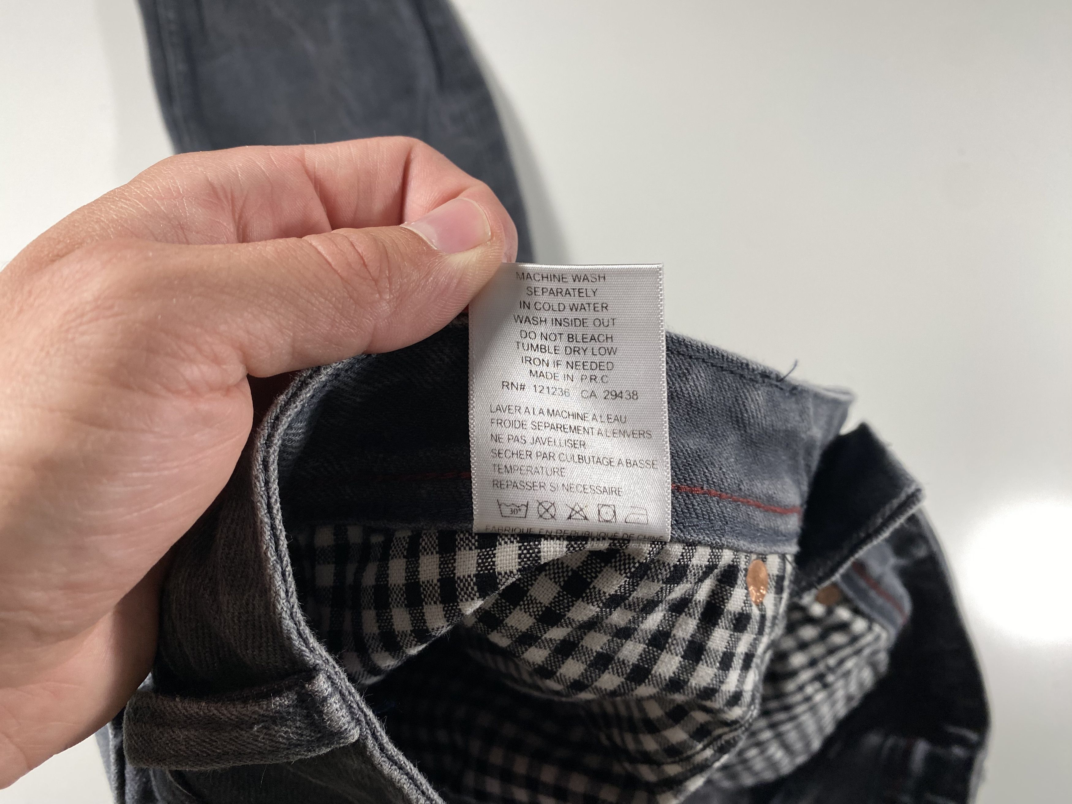 Cult Of Individuality Cult of Individuality Hagen Relaxed Gray Selvedge 31x27 Size US 31 - 7 Thumbnail