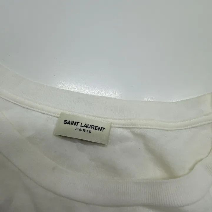 Saint Laurent Paris Yves Saint Laurent Logo Printed Short Sleeve T-Shirt-2507 Size US XS / EU 42 / 0 - 8 Thumbnail
